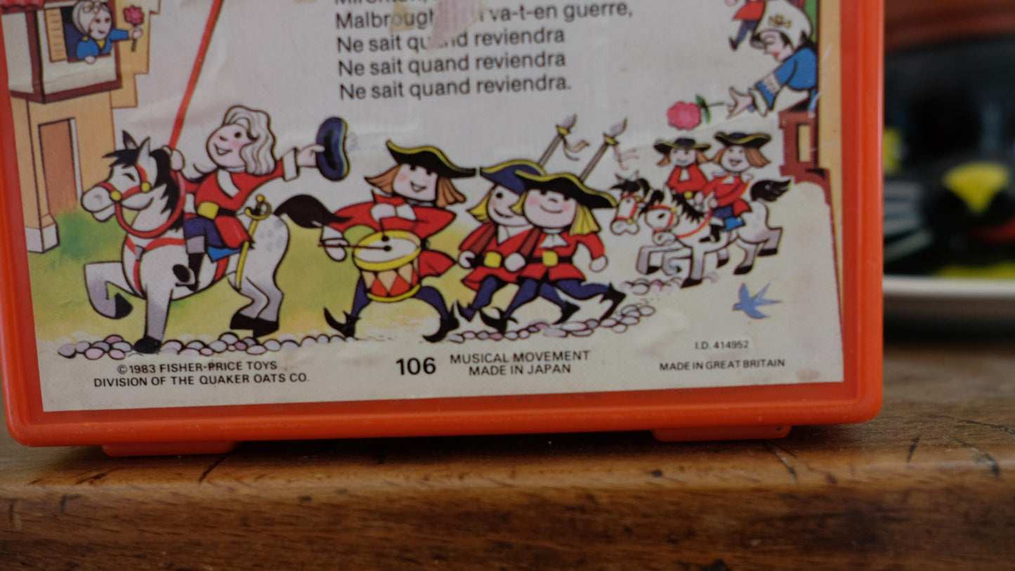Boite à musique/radio fisher price, made in UK