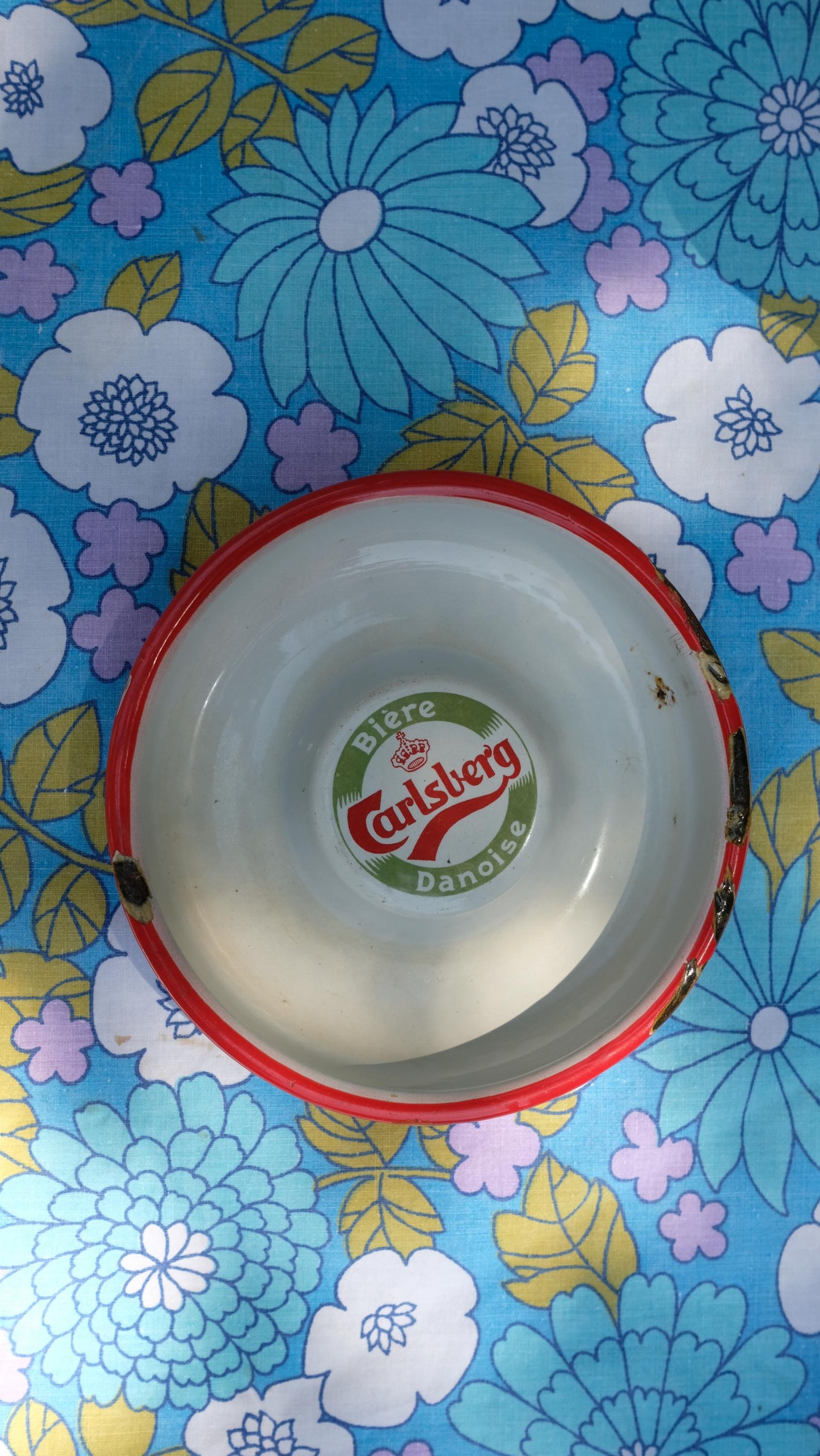 Cendrier publicitaire Karlsberg en émail