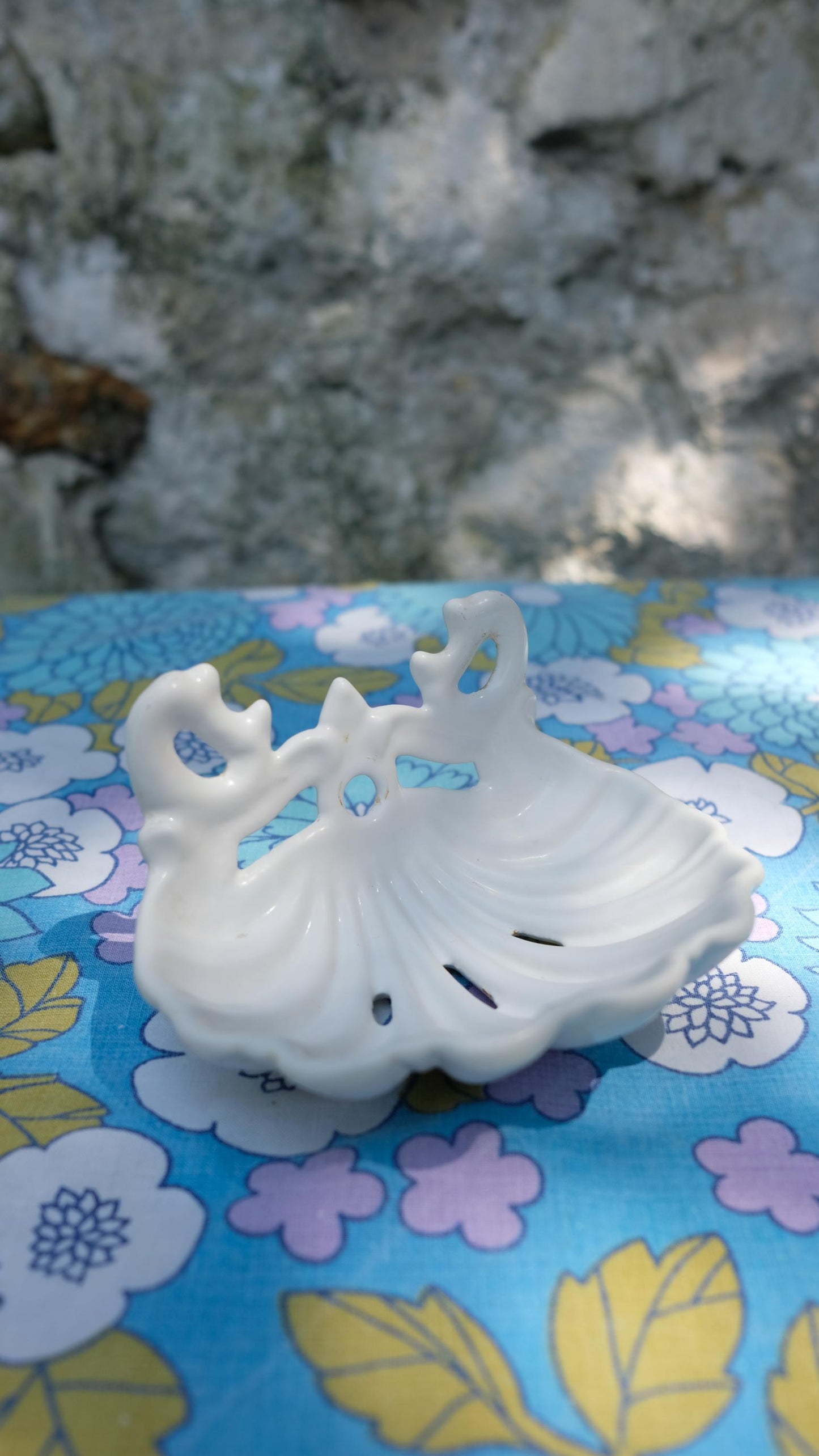 Porte savon en fonte émaillée