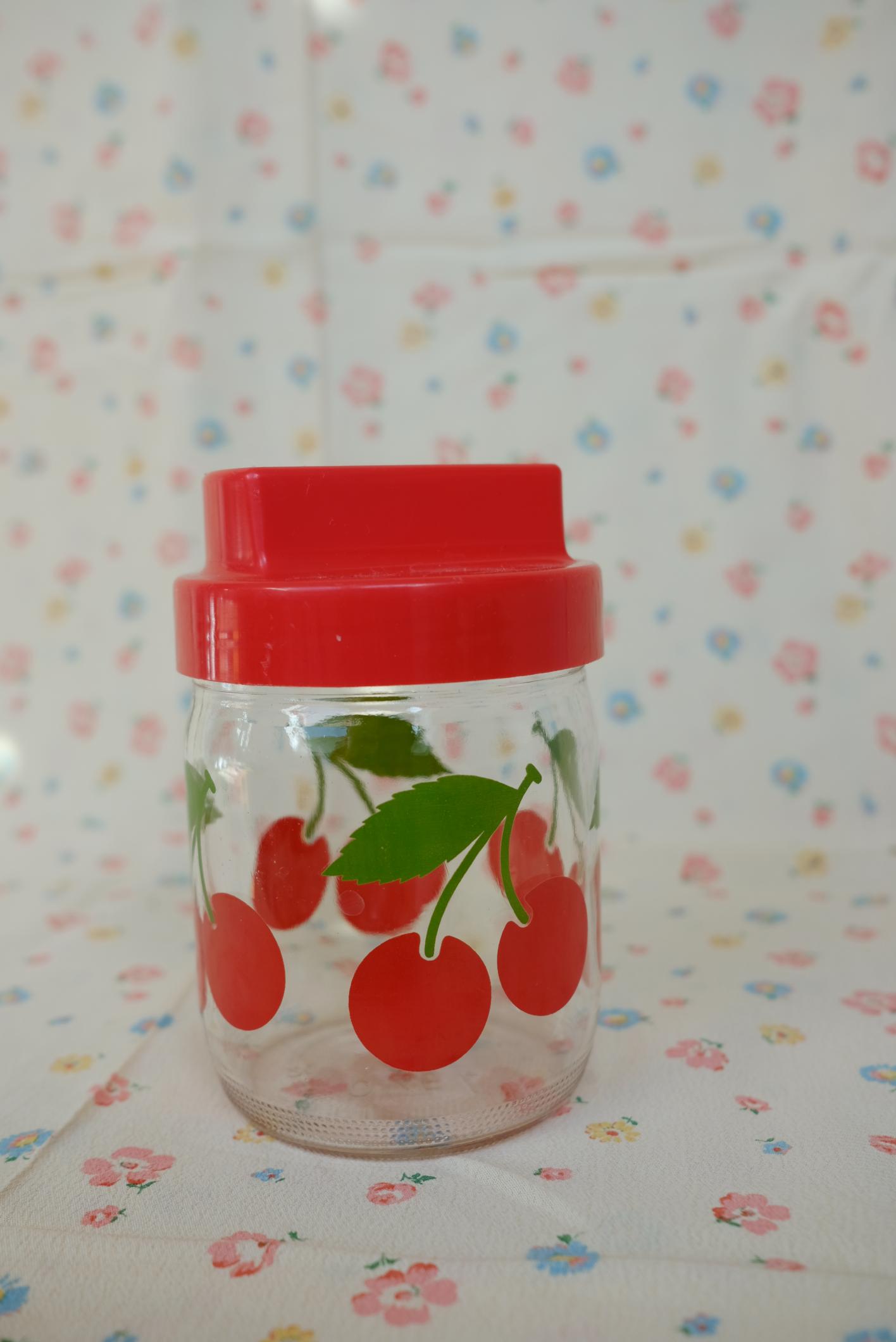 Bocal publicitaire Lever motif cerises