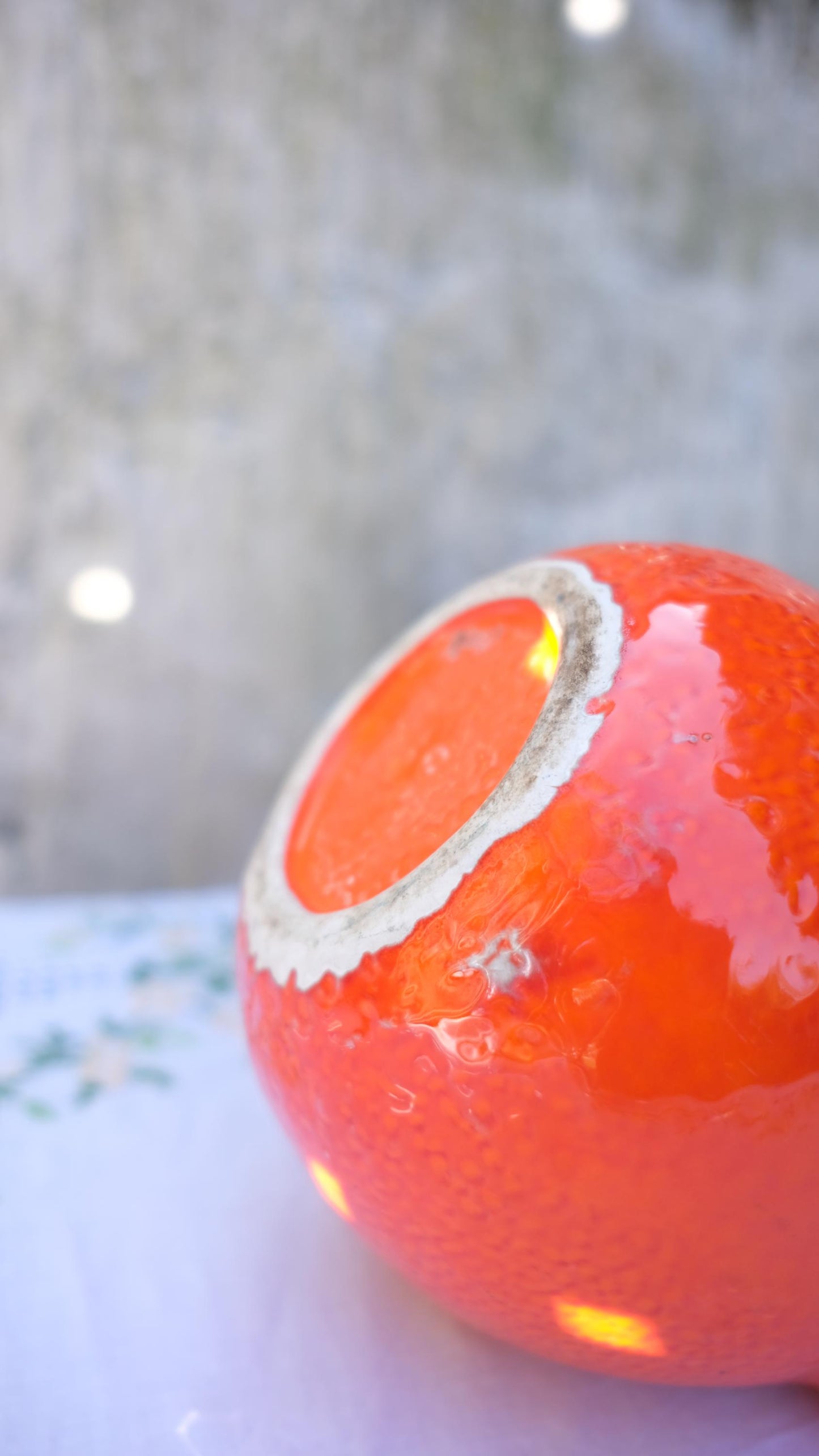 PIchet en barbotine en forme d'orange