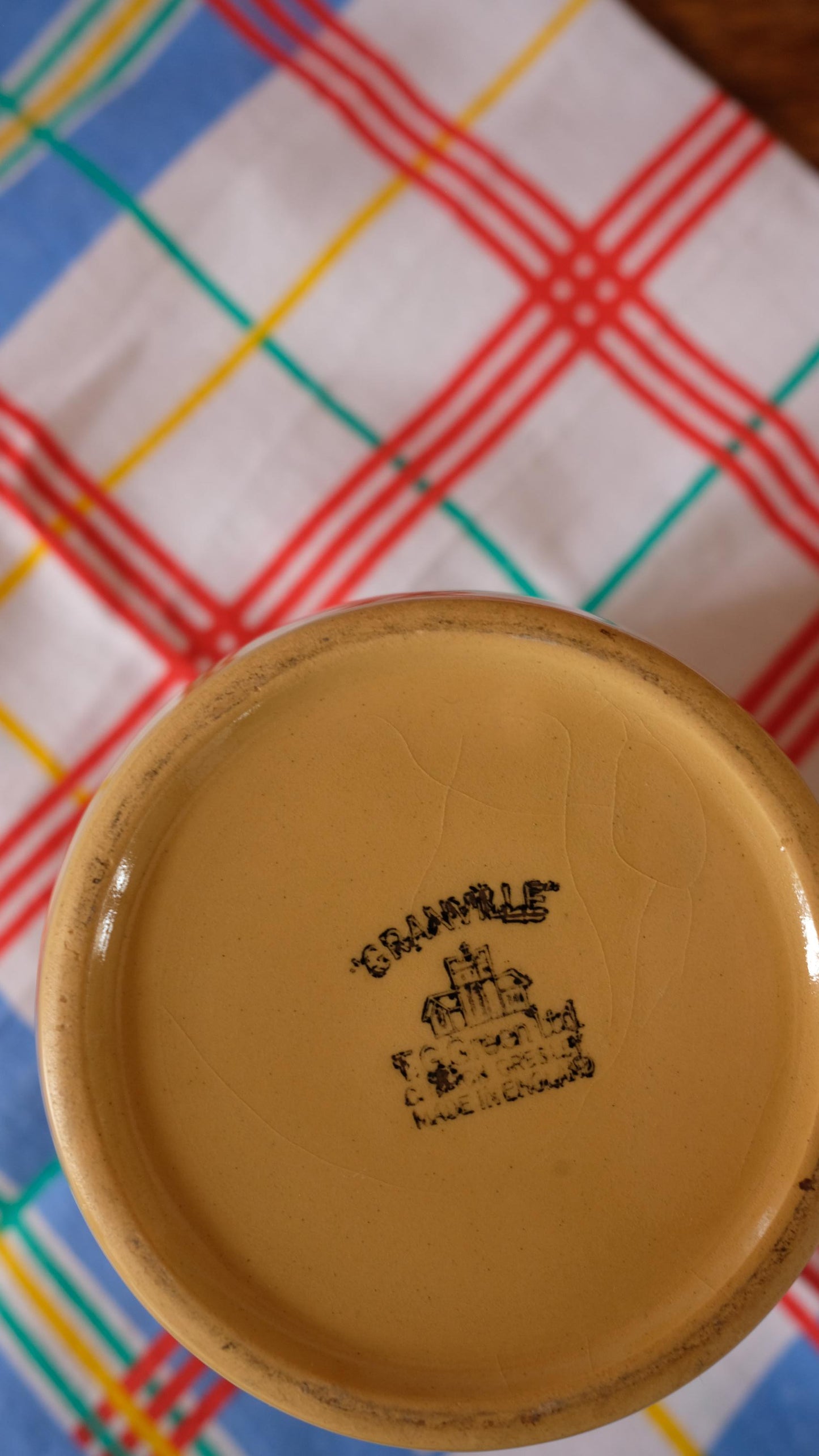 Pot à Thé Granville vintage en grès vernissé