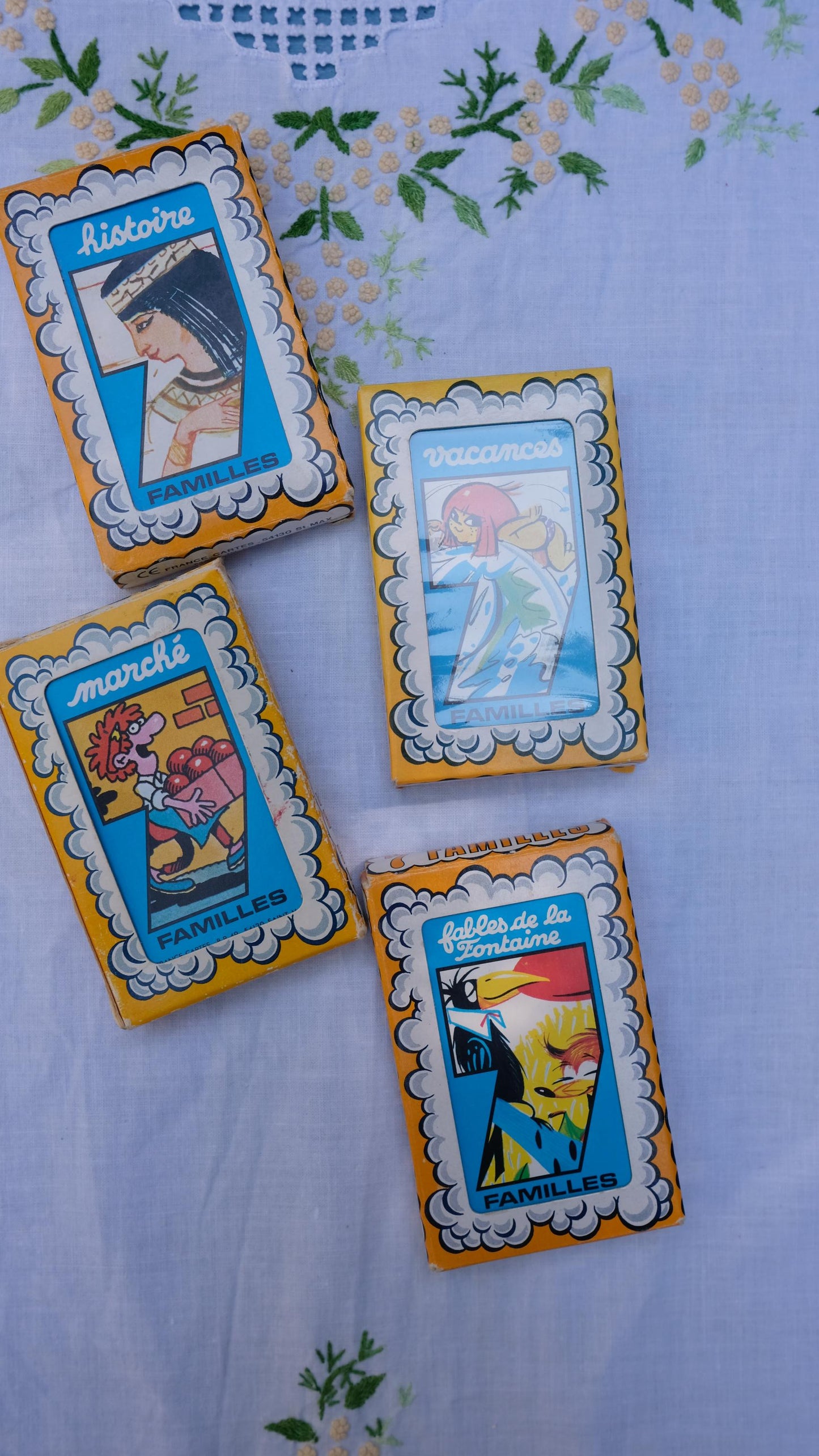 Jeux de sept famille France Cartes