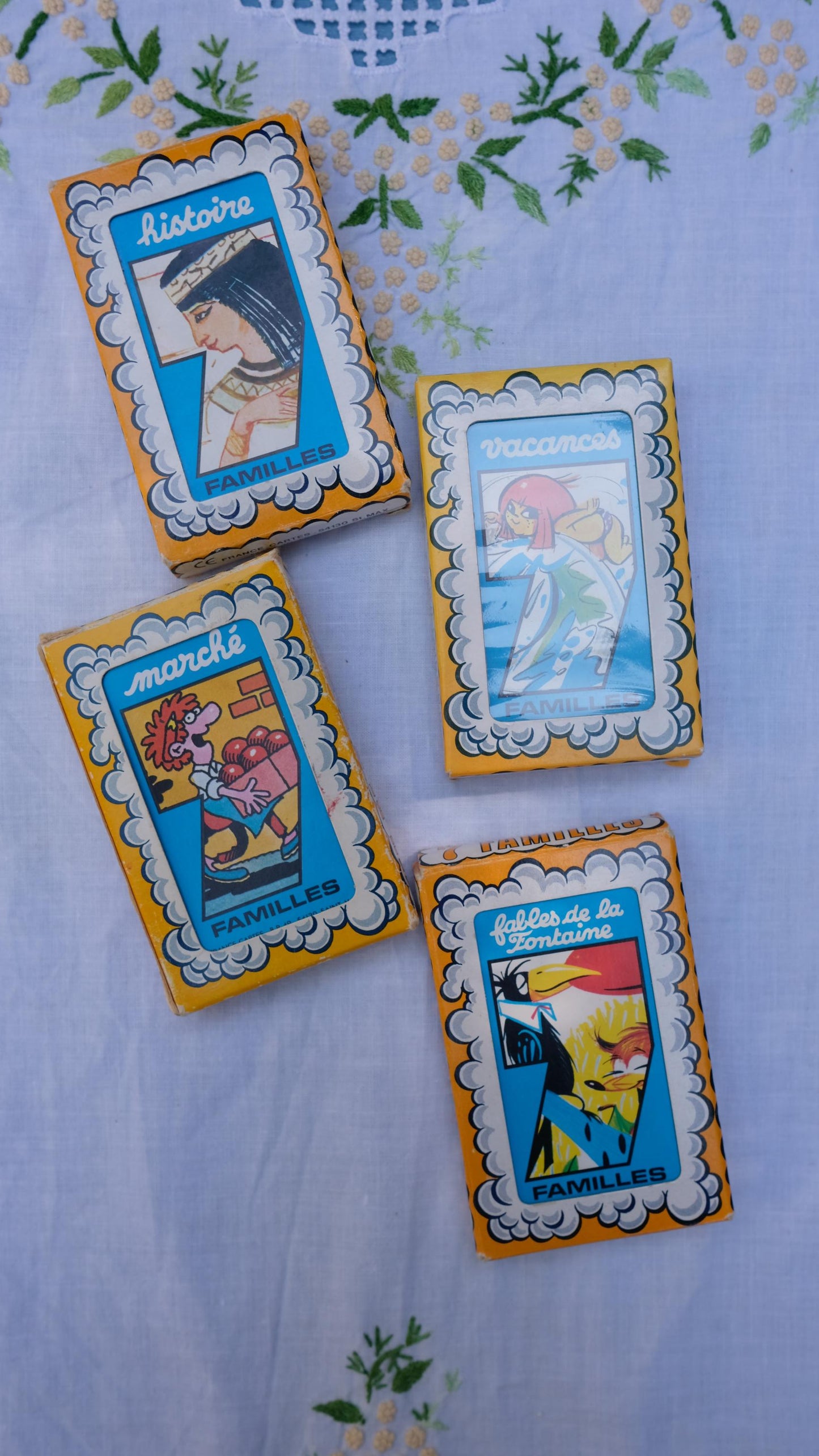 Jeux de sept famille France Cartes
