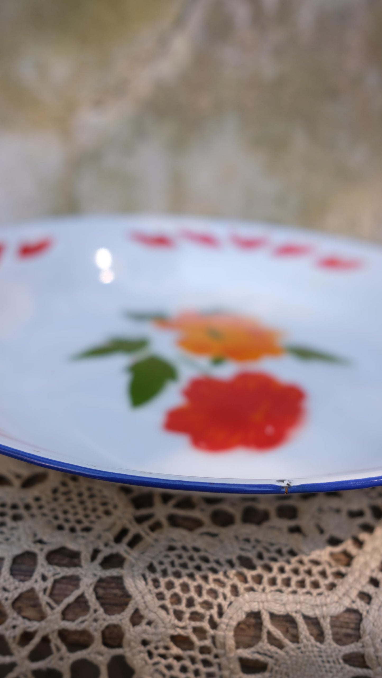 Plat creux en tôle émaillée