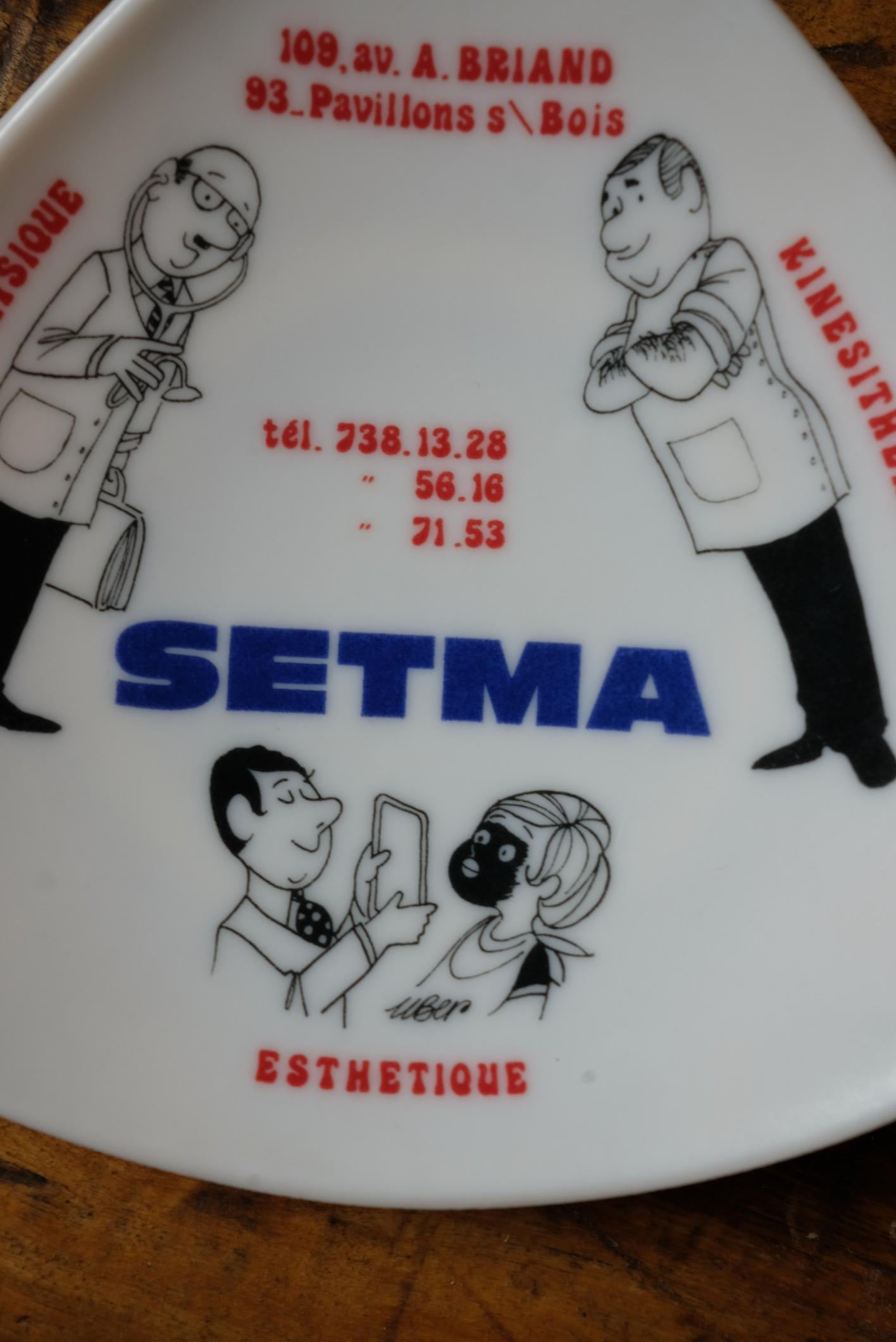 Vide-poches publicitaire Setma en mélaminé