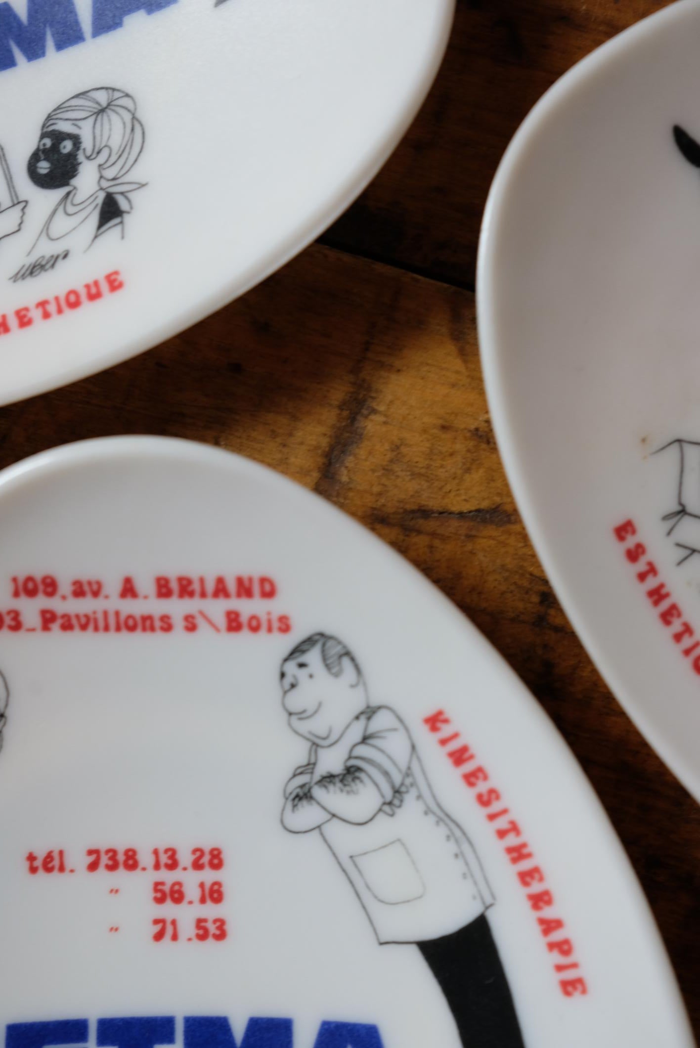 Vide-poches publicitaire Setma en mélaminé