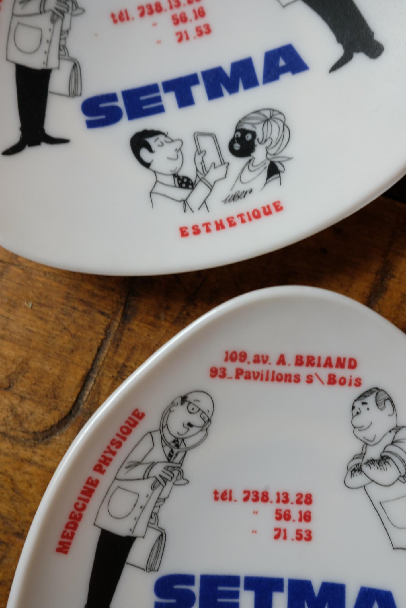 Vide-poches publicitaire Setma en mélaminé