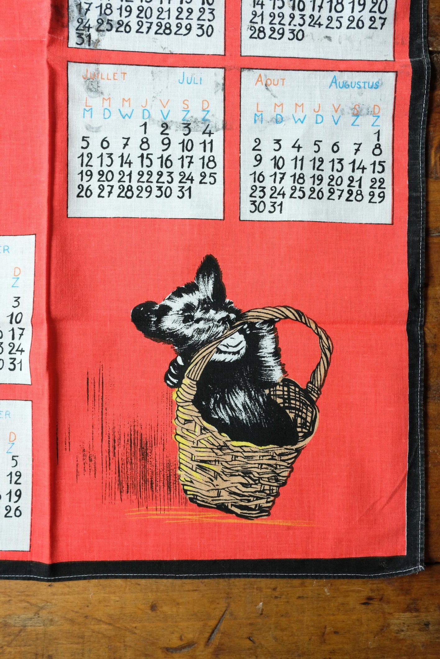 Sélection de torchons calendrier