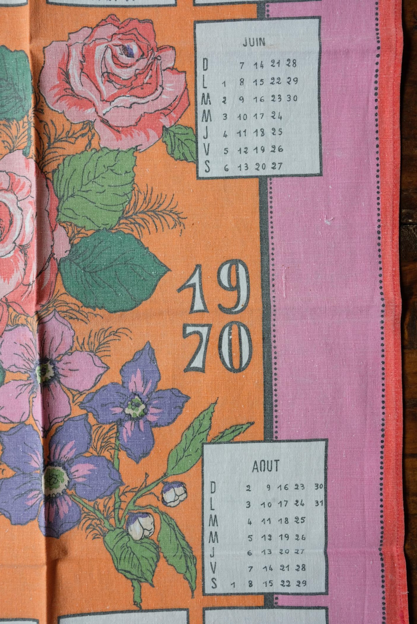 Sélection de torchons calendrier