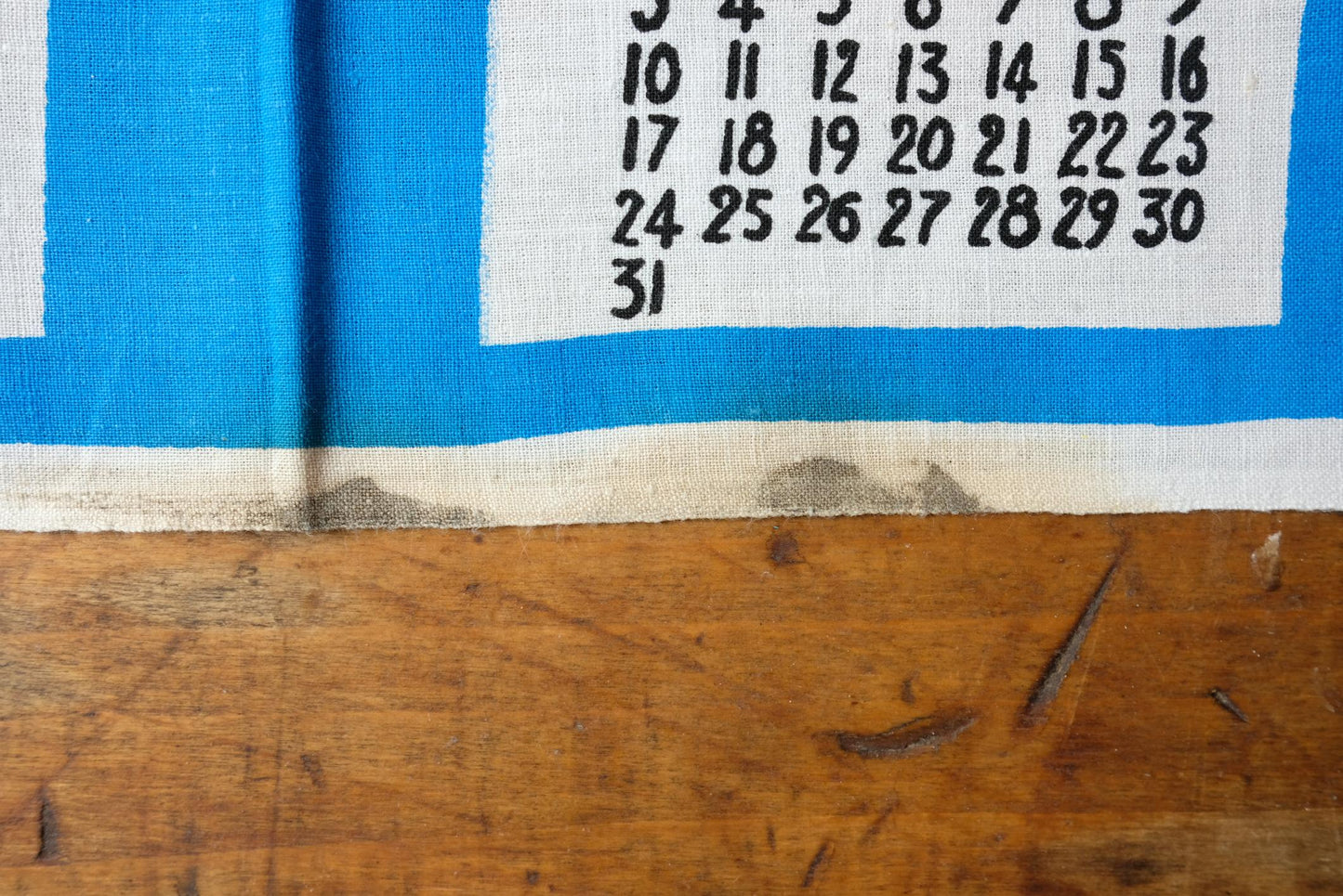 Sélection de torchons calendrier