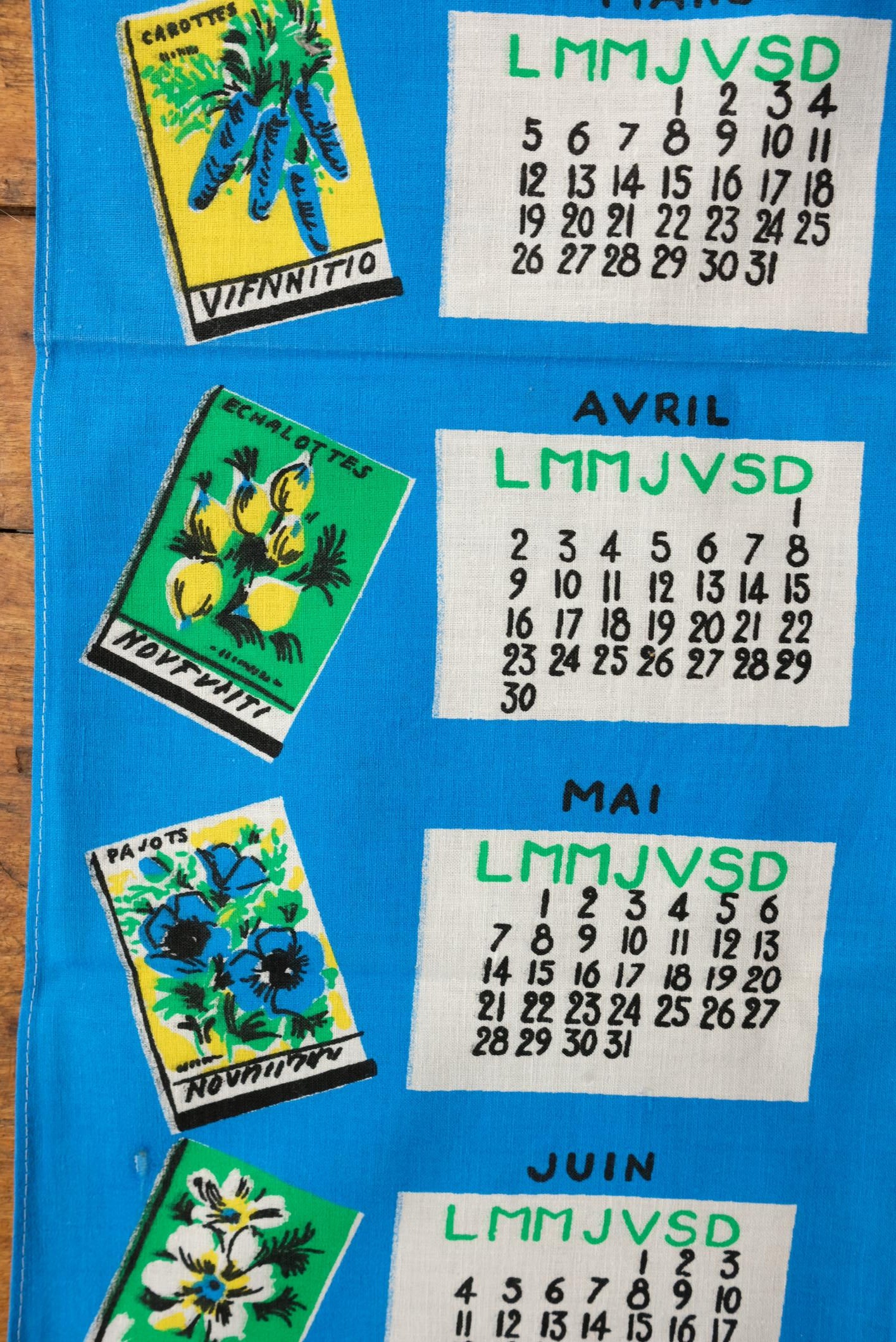 Sélection de torchons calendrier