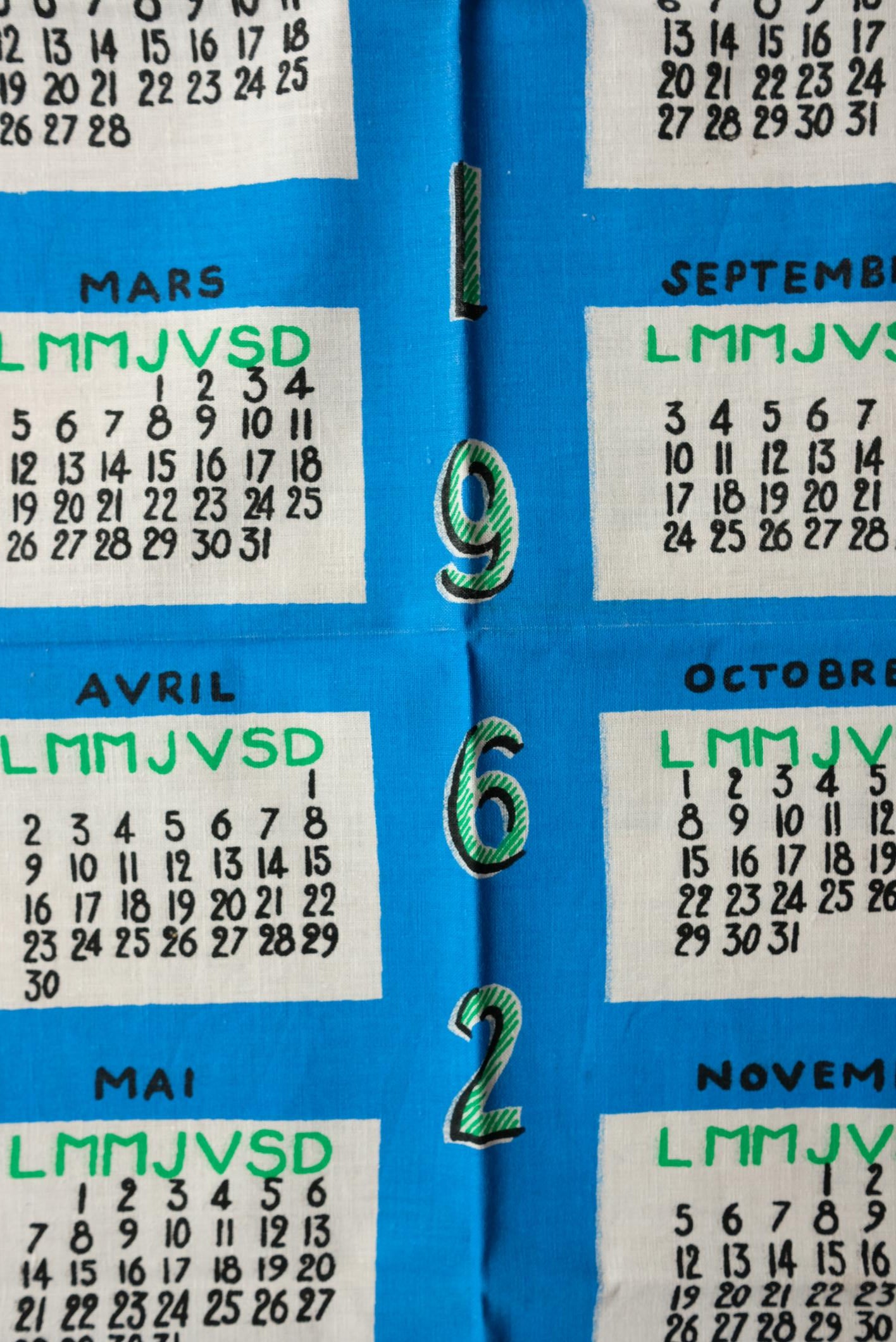 Sélection de torchons calendrier