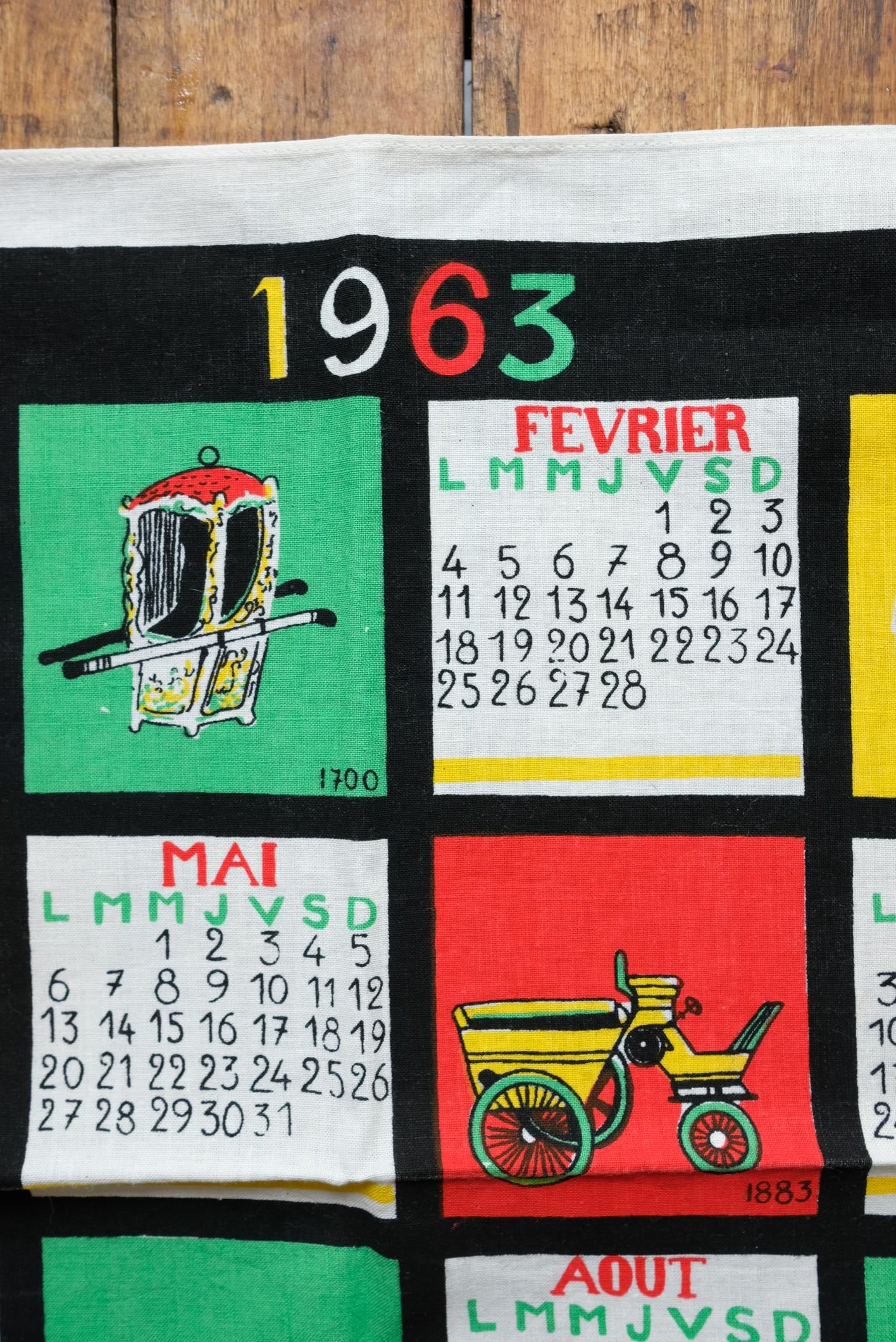 Sélection de torchons calendrier