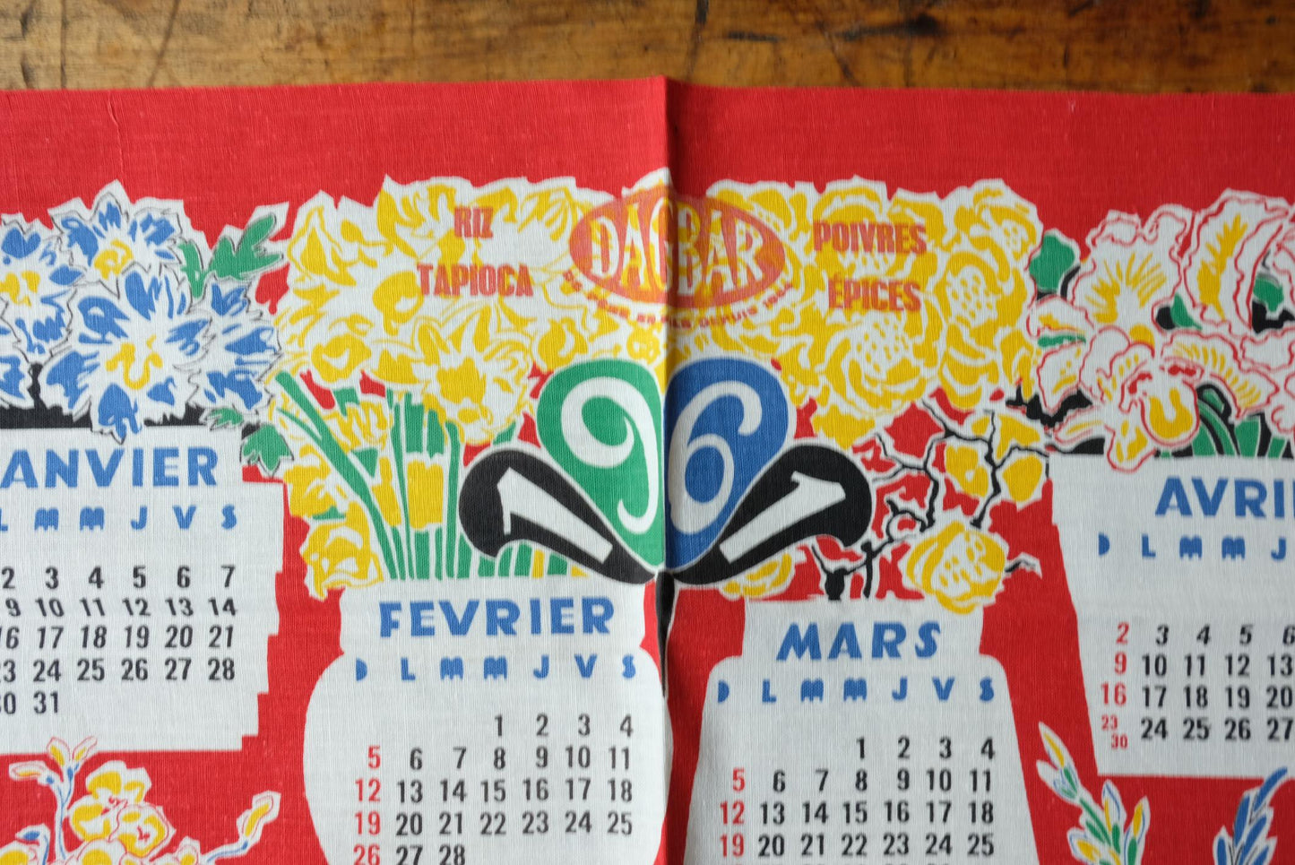 Sélection de torchons calendrier