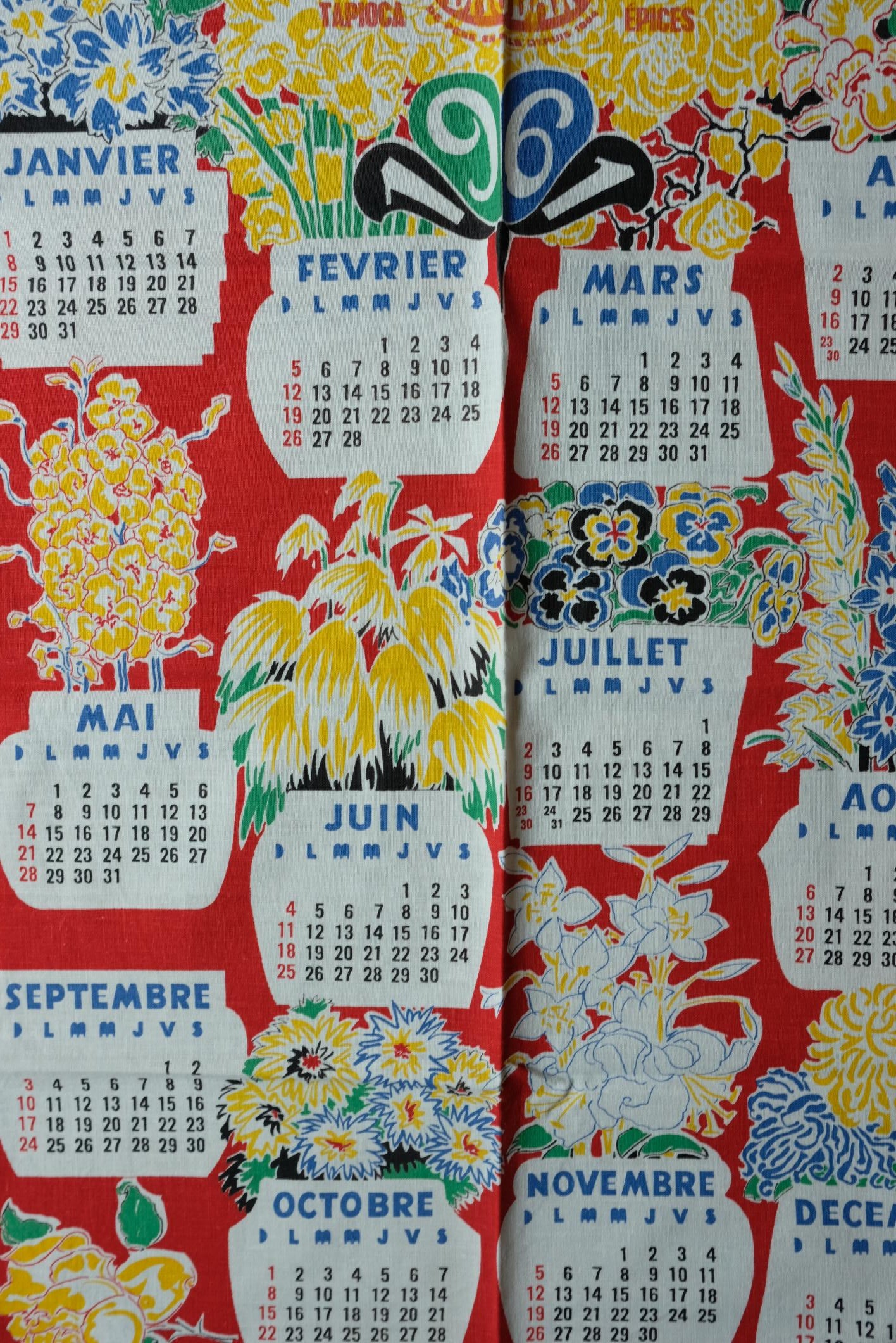 Sélection de torchons calendrier