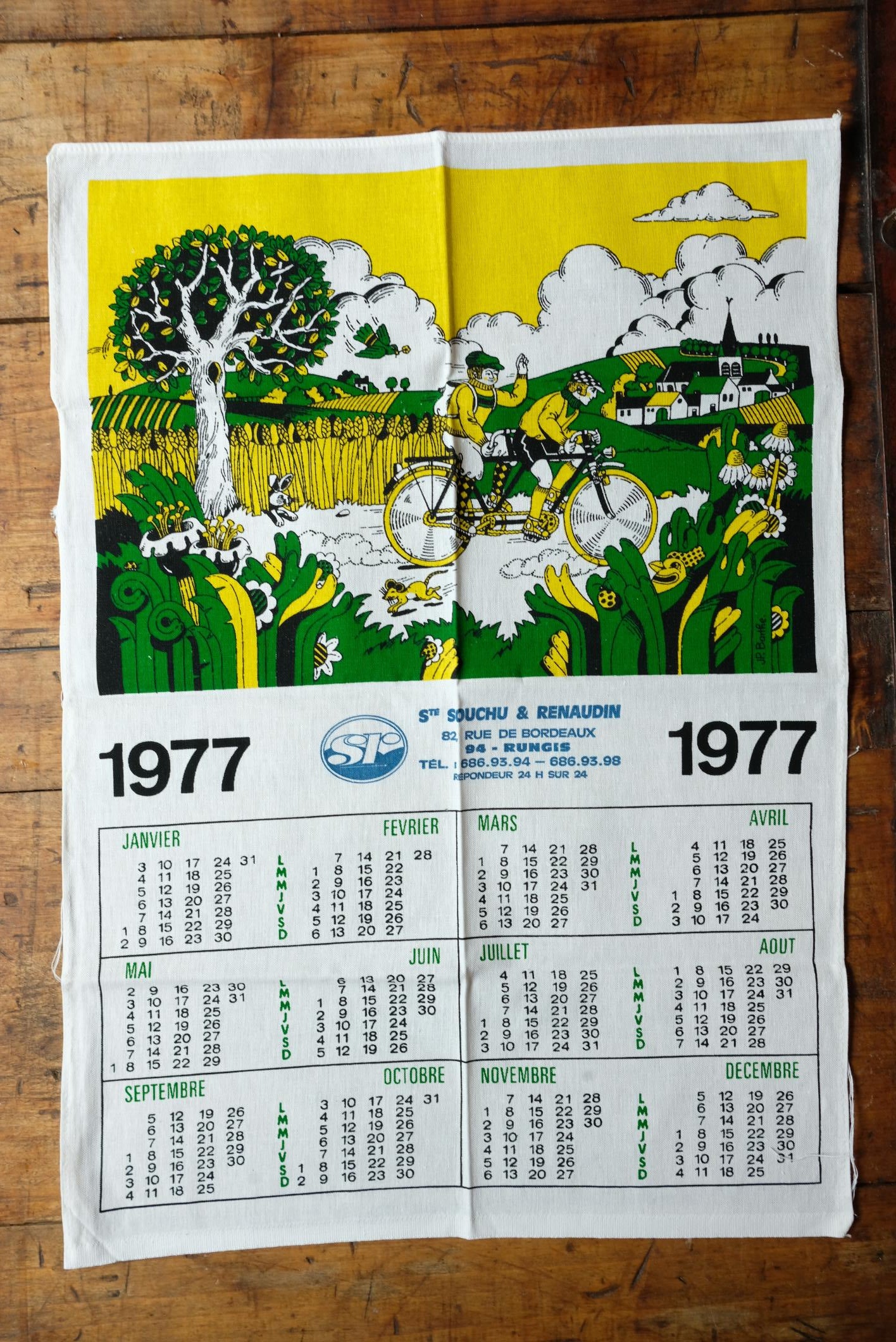 Sélection de torchons calendrier
