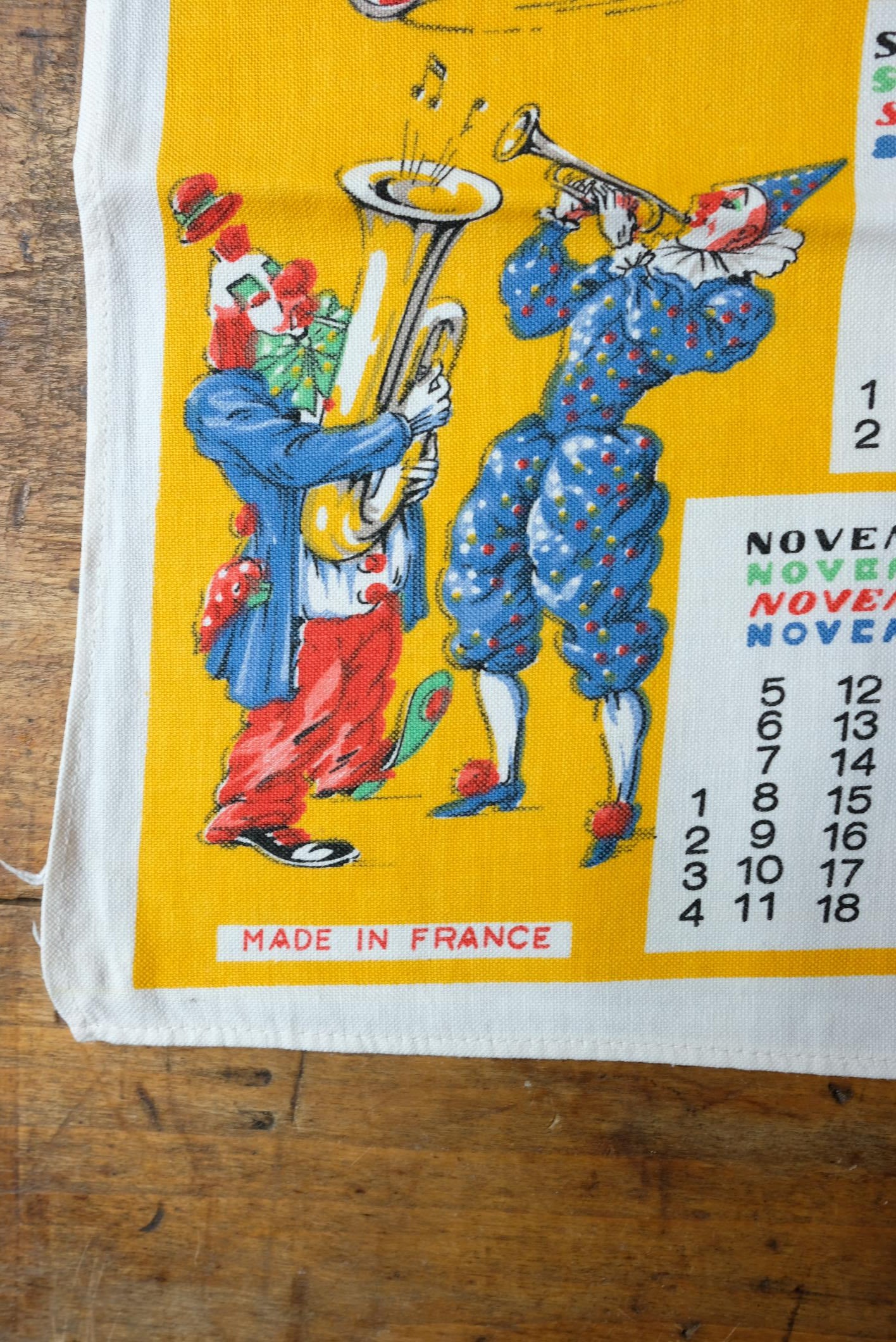 Sélection de torchons calendrier