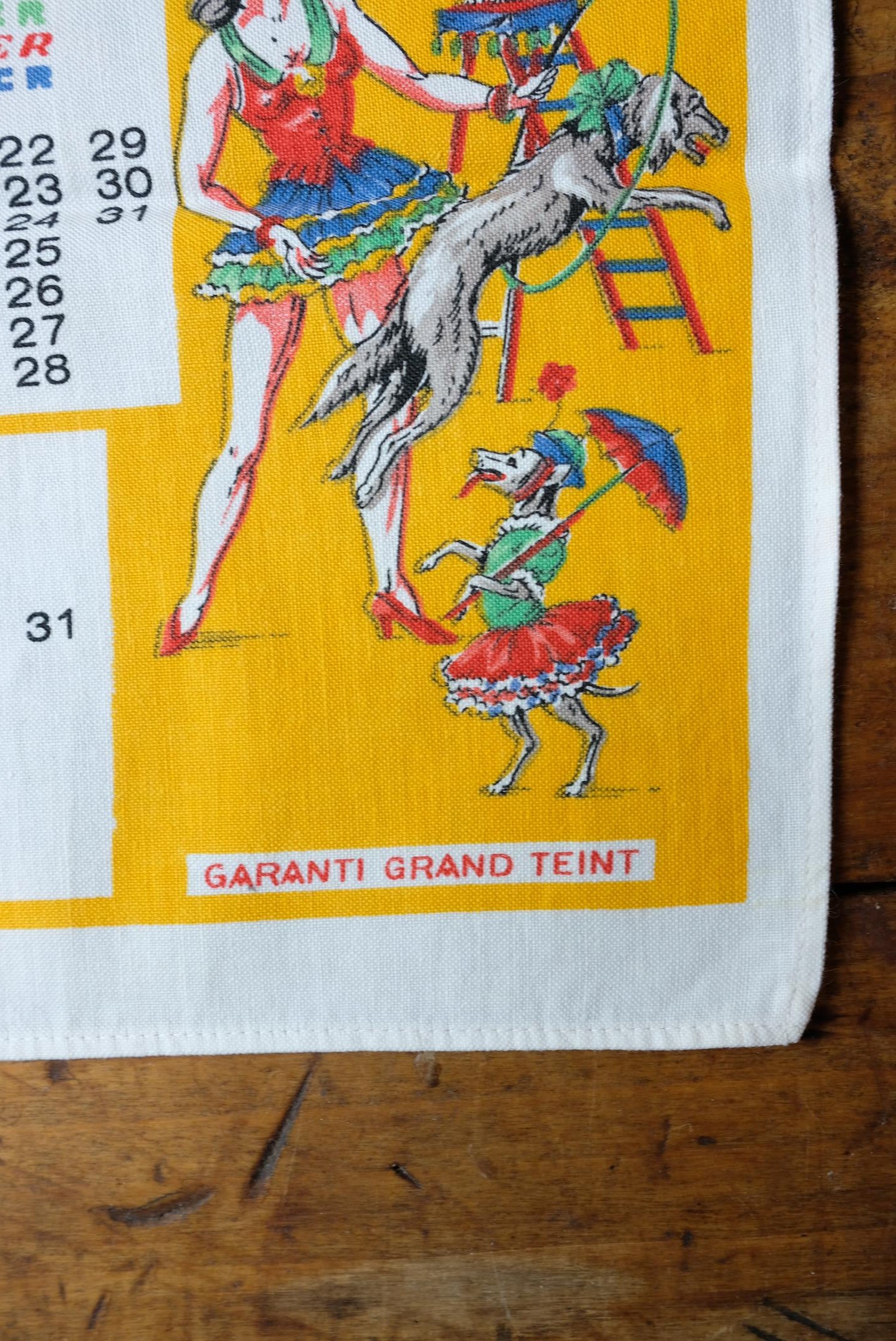 Sélection de torchons calendrier
