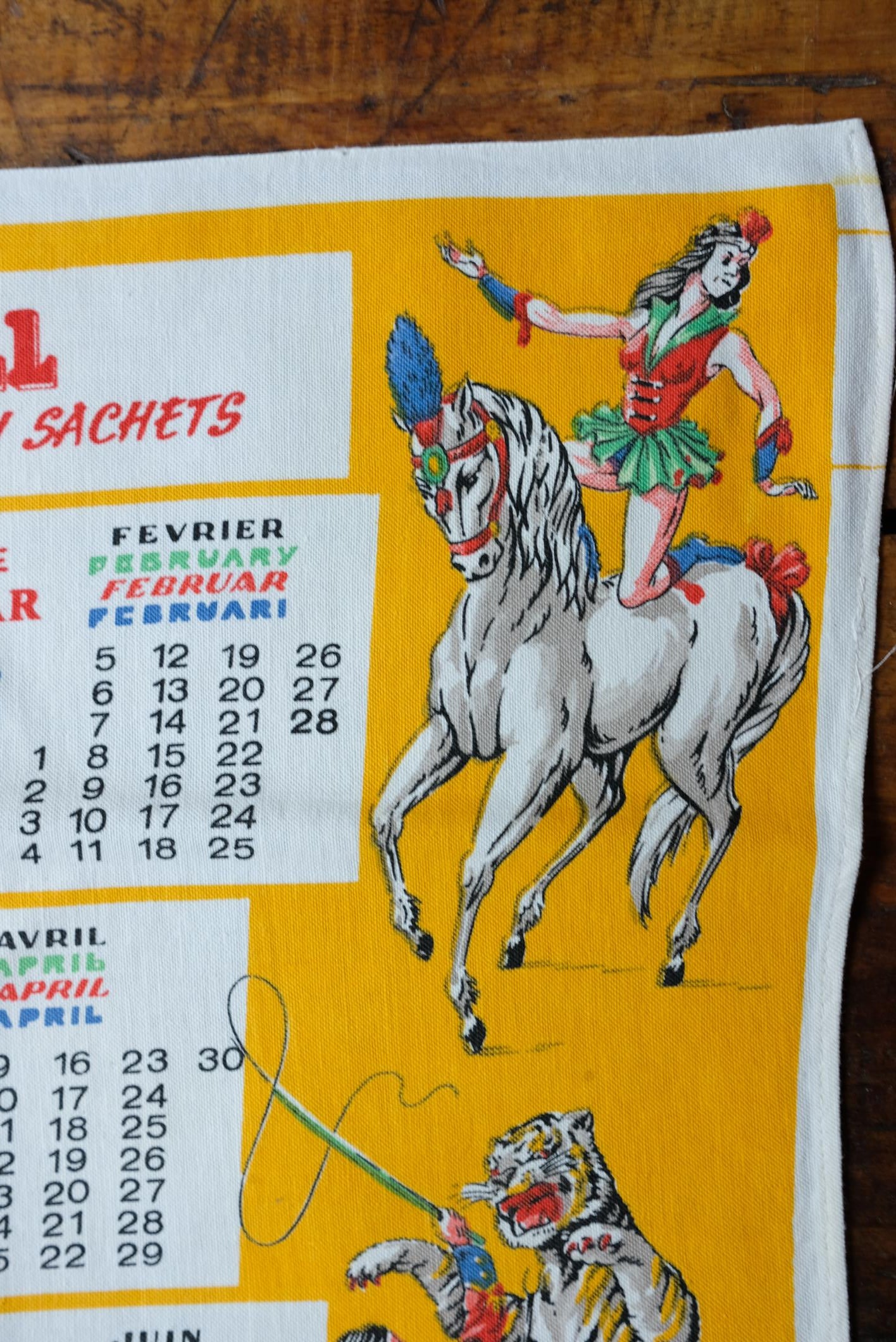 Sélection de torchons calendrier