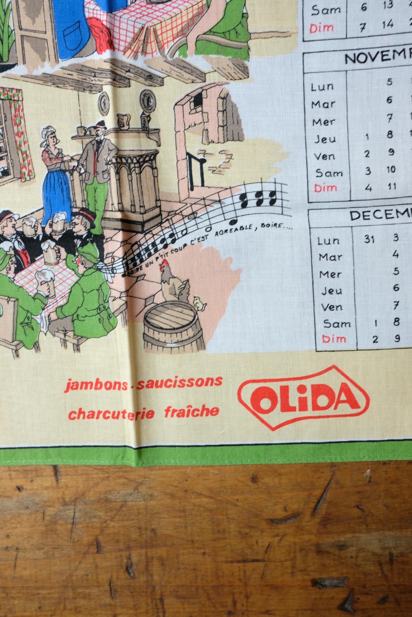 Sélection de torchons calendrier