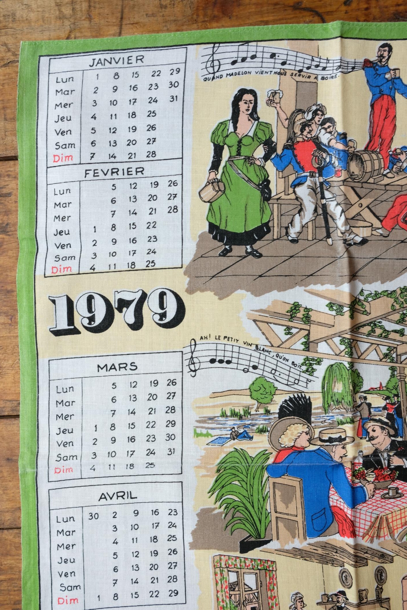 Sélection de torchons calendrier