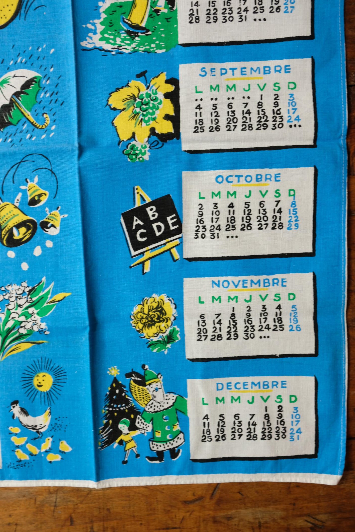 Sélection de torchons calendrier
