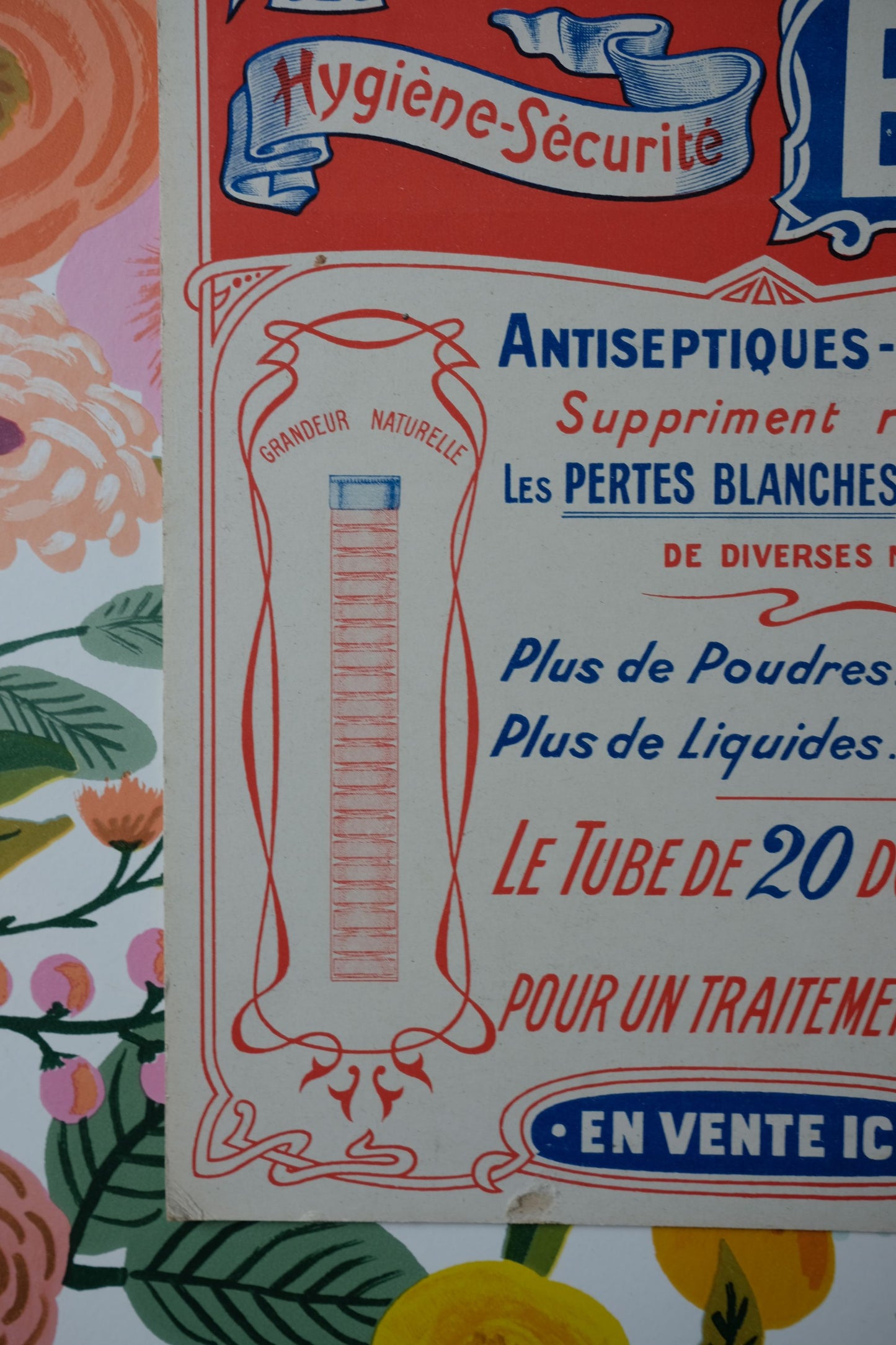 Carton publicitaire Comprimés Belin