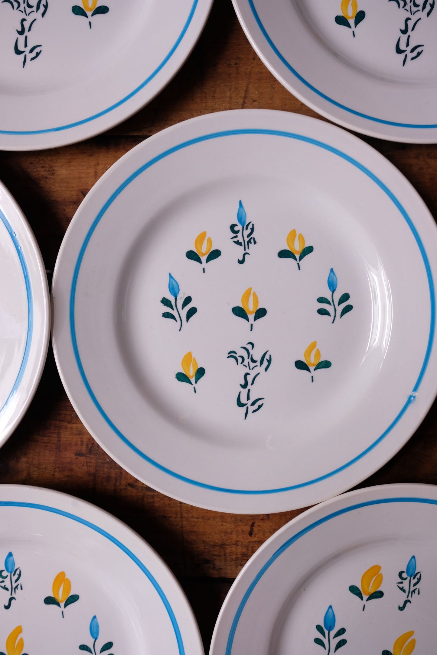 Assiettes Digoin Sarreguemines pour Brasilia
