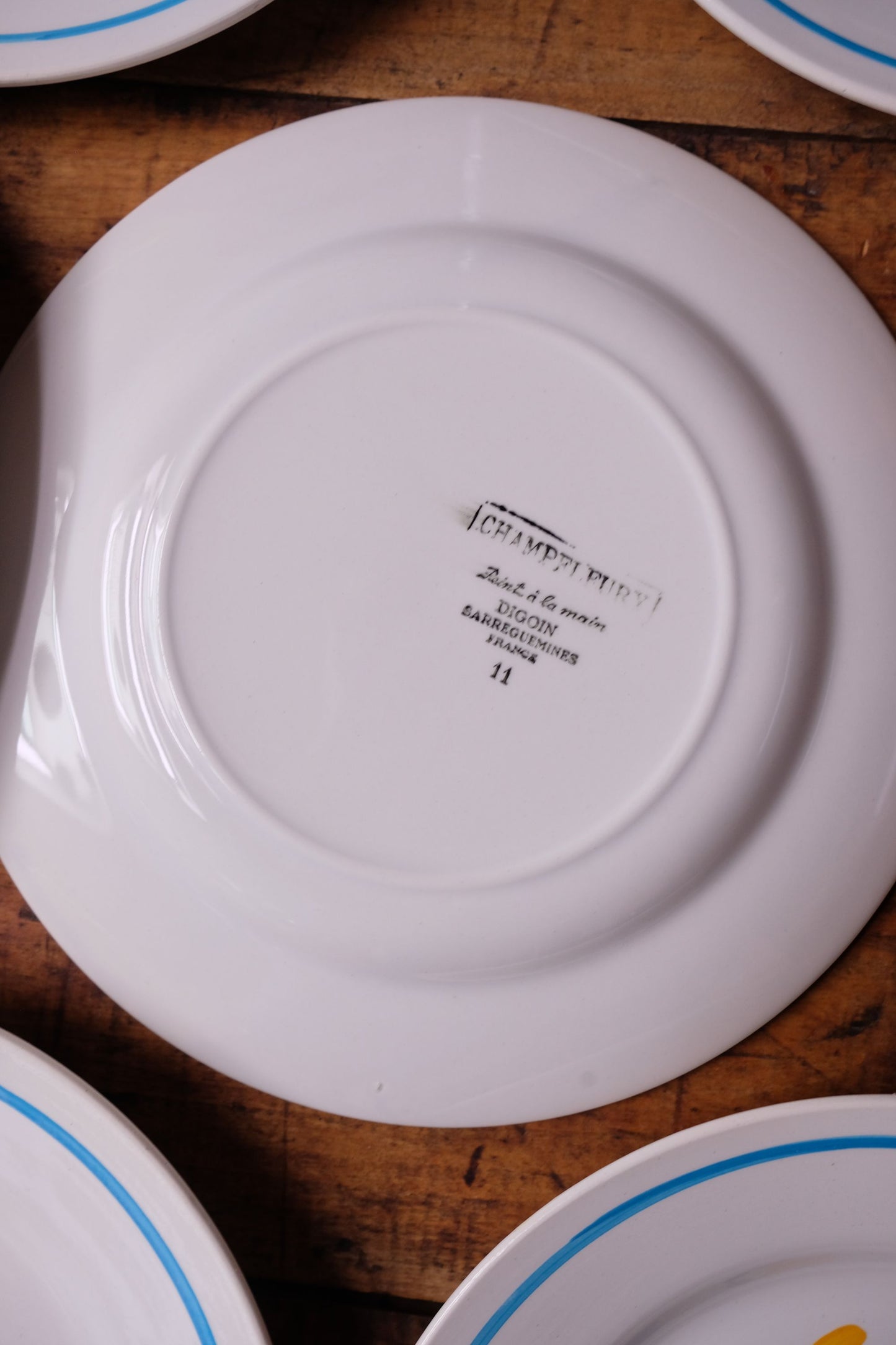 Assiettes Digoin Sarreguemines pour Brasilia