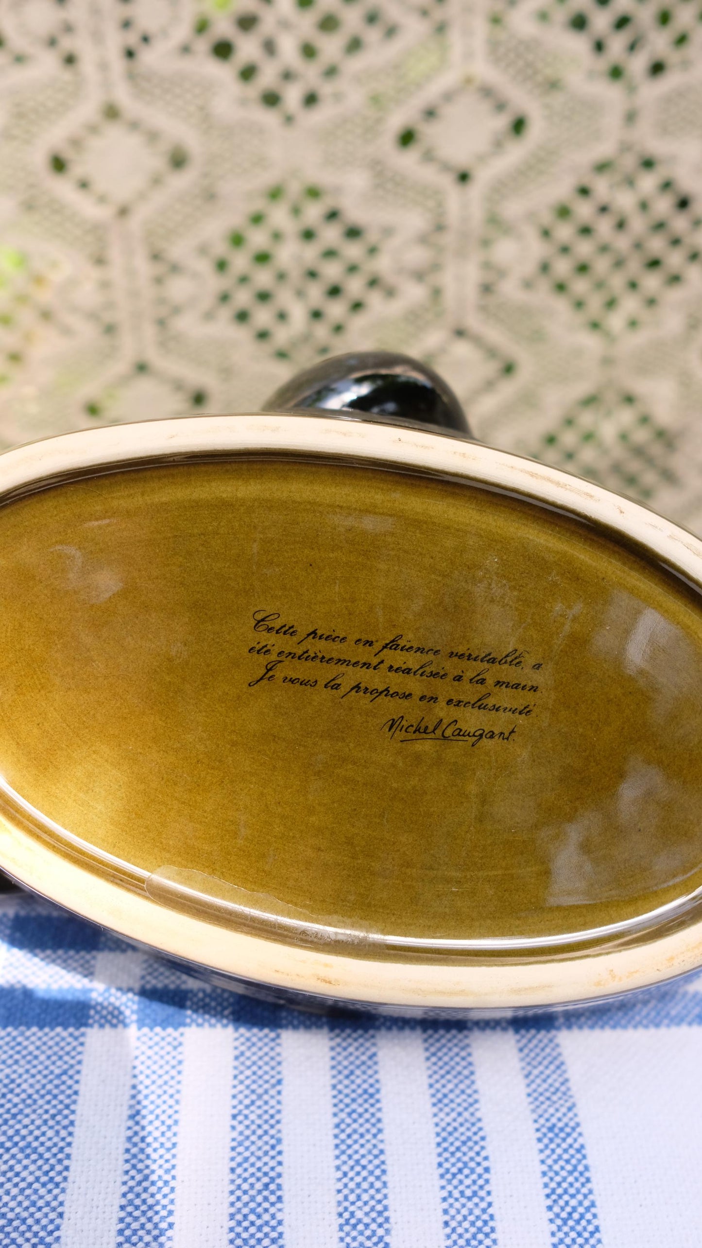 Terrine canard Michel Caugant vintage