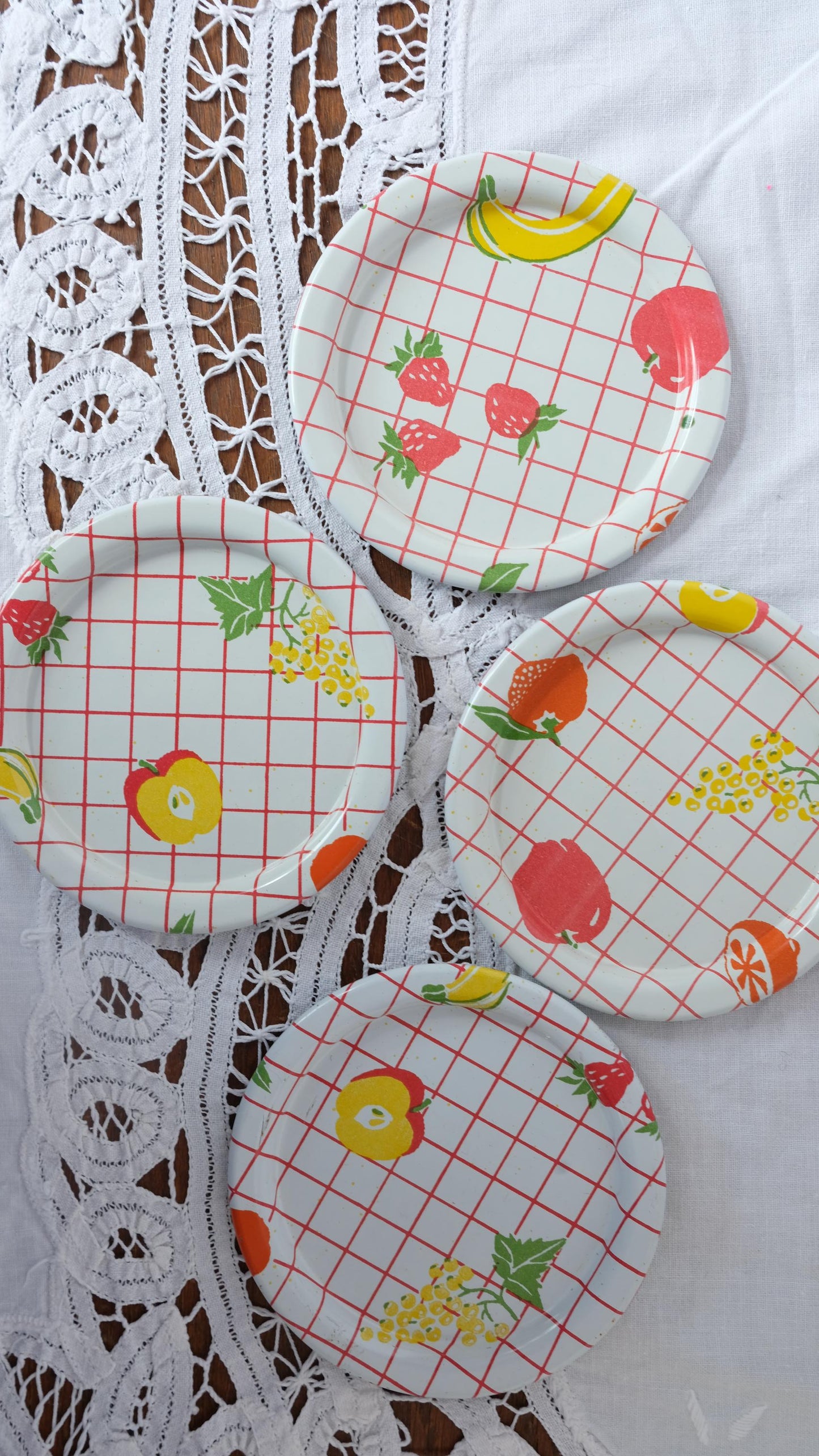 Assiettes de dinette à détourner en sous verres