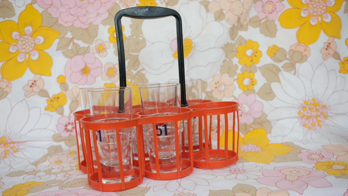 Panier à verres en plastique