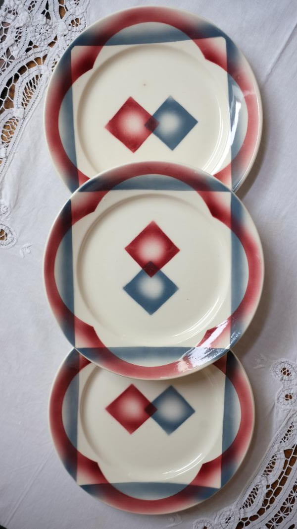 Assiettes Badonviller modèle Sumatra