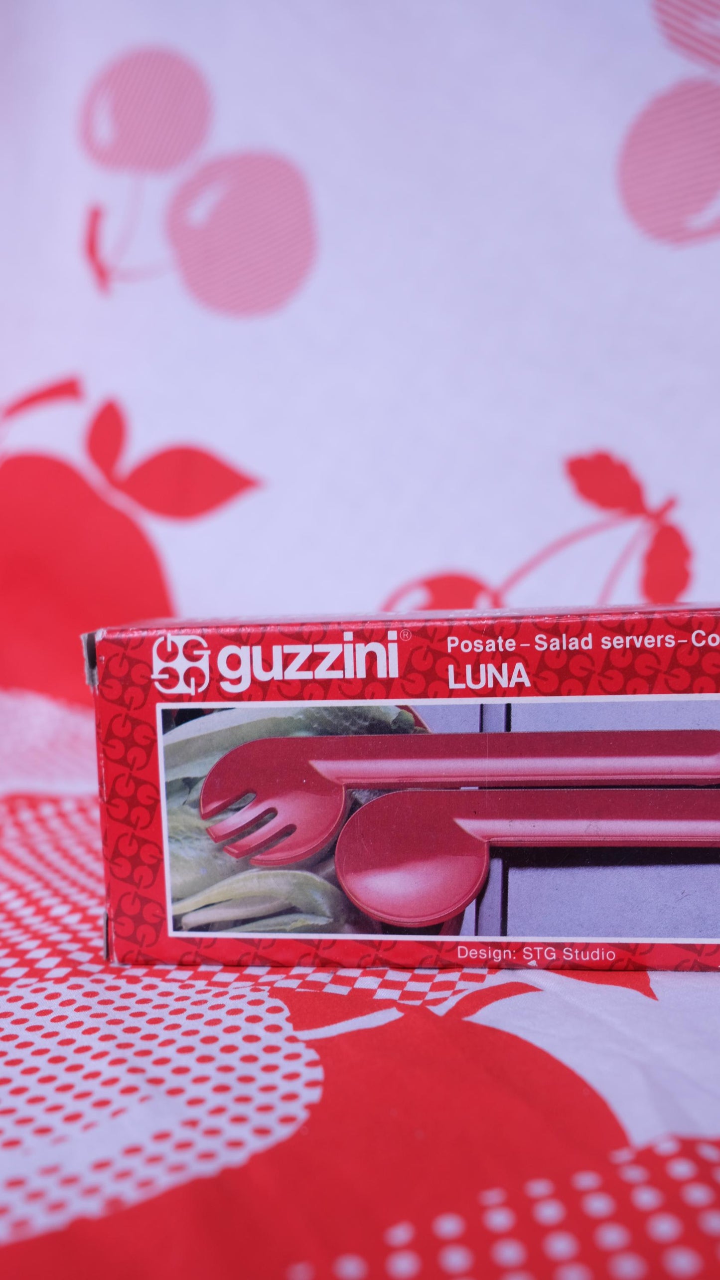 Couverts à salade Guzzini années 70