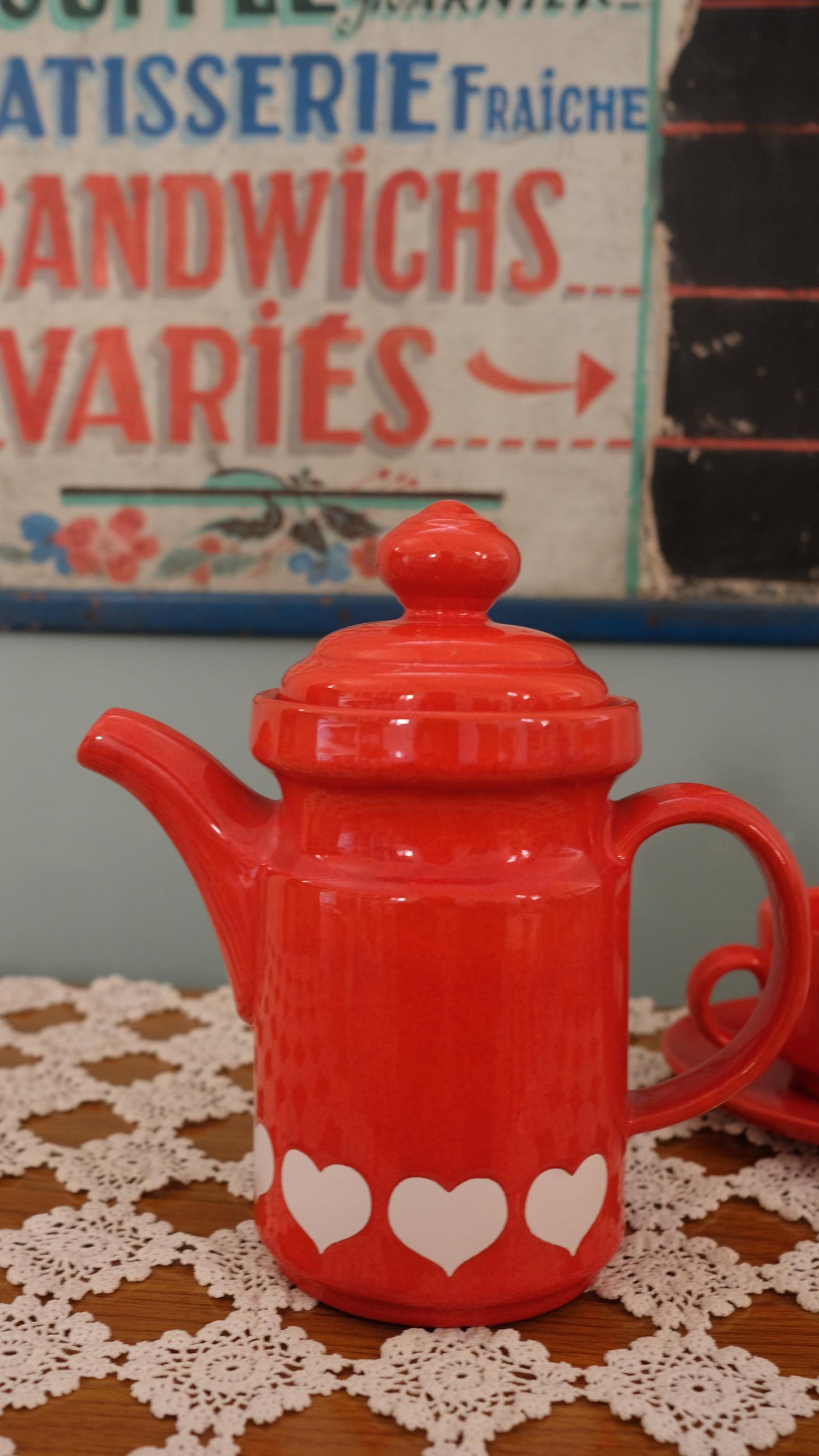 Cafetières waechtersbach motif cœurs