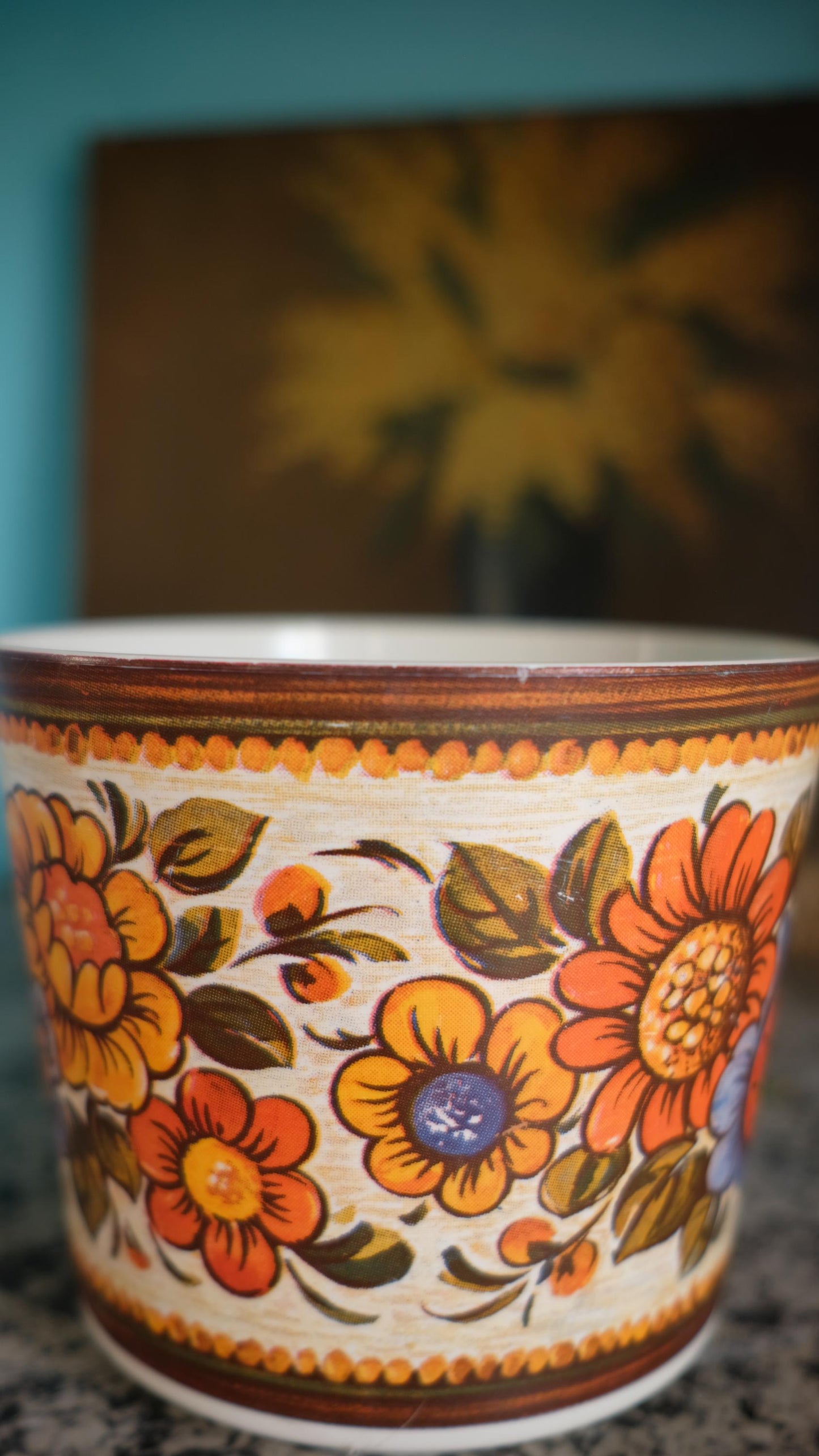 Cache pot emsa vintage en plastique