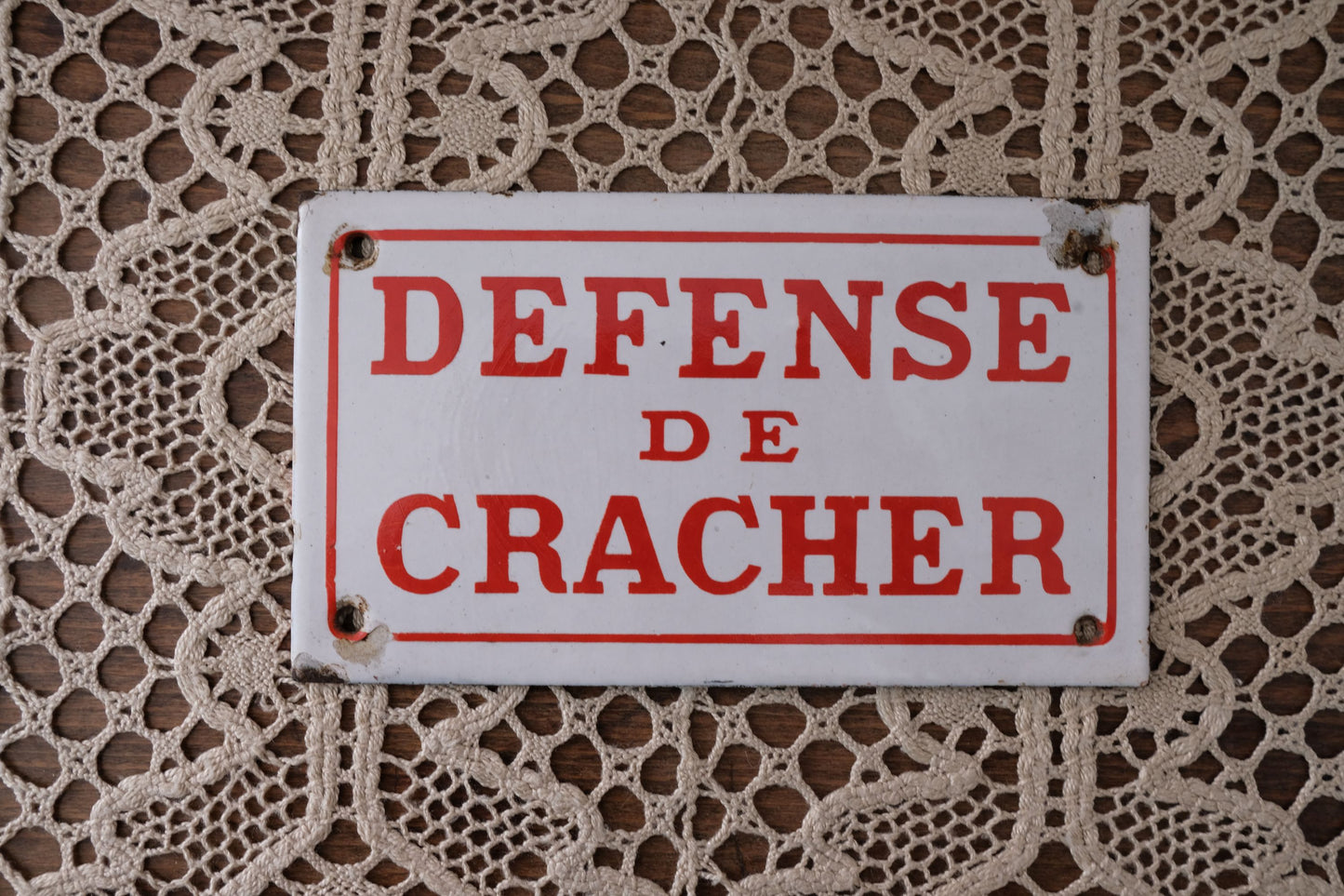 Plaque émaillée