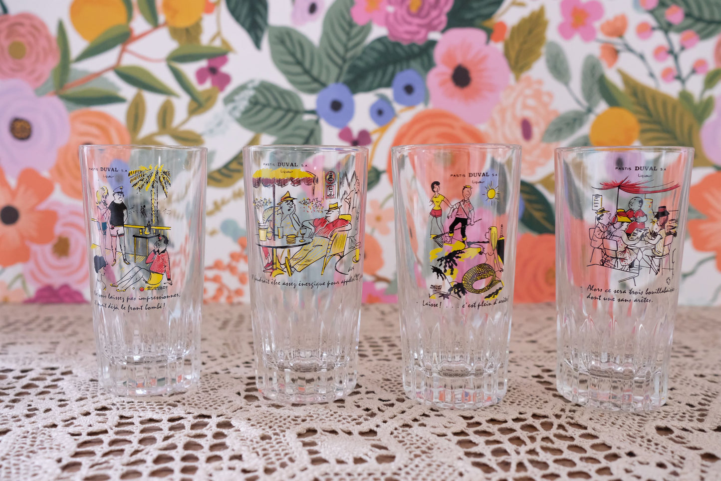 Lot de verres Pastis Duval