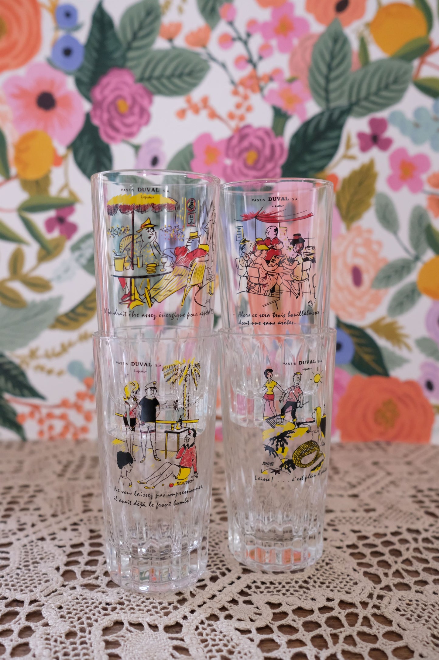 Lot de verres Pastis Duval
