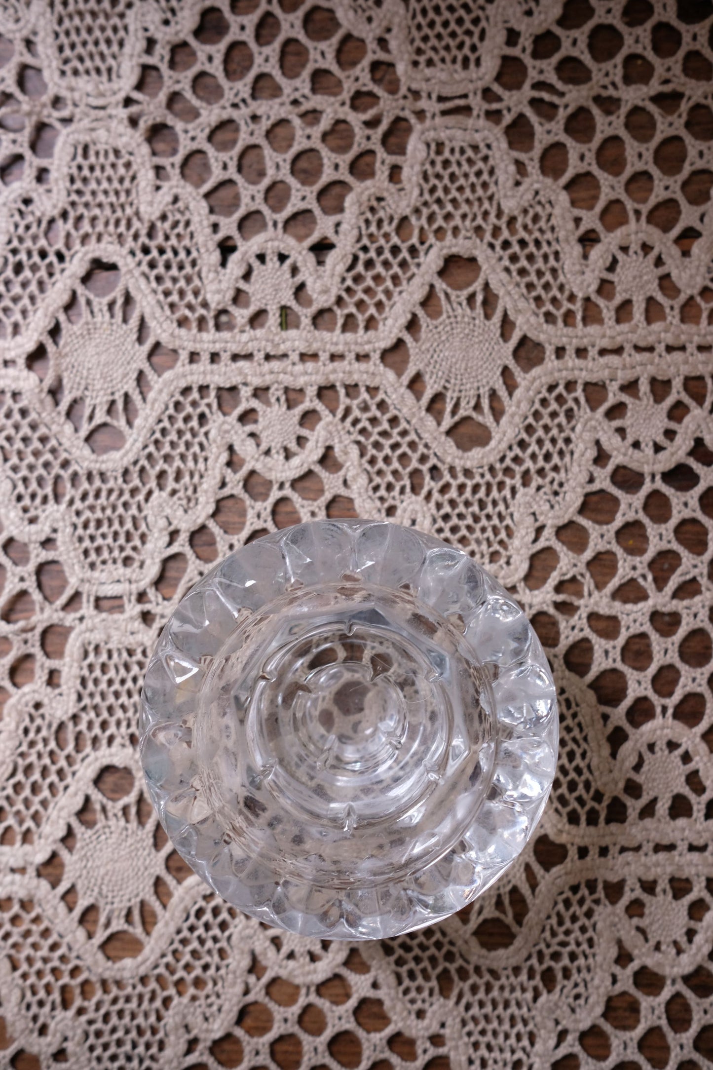 Bougeoir en verre