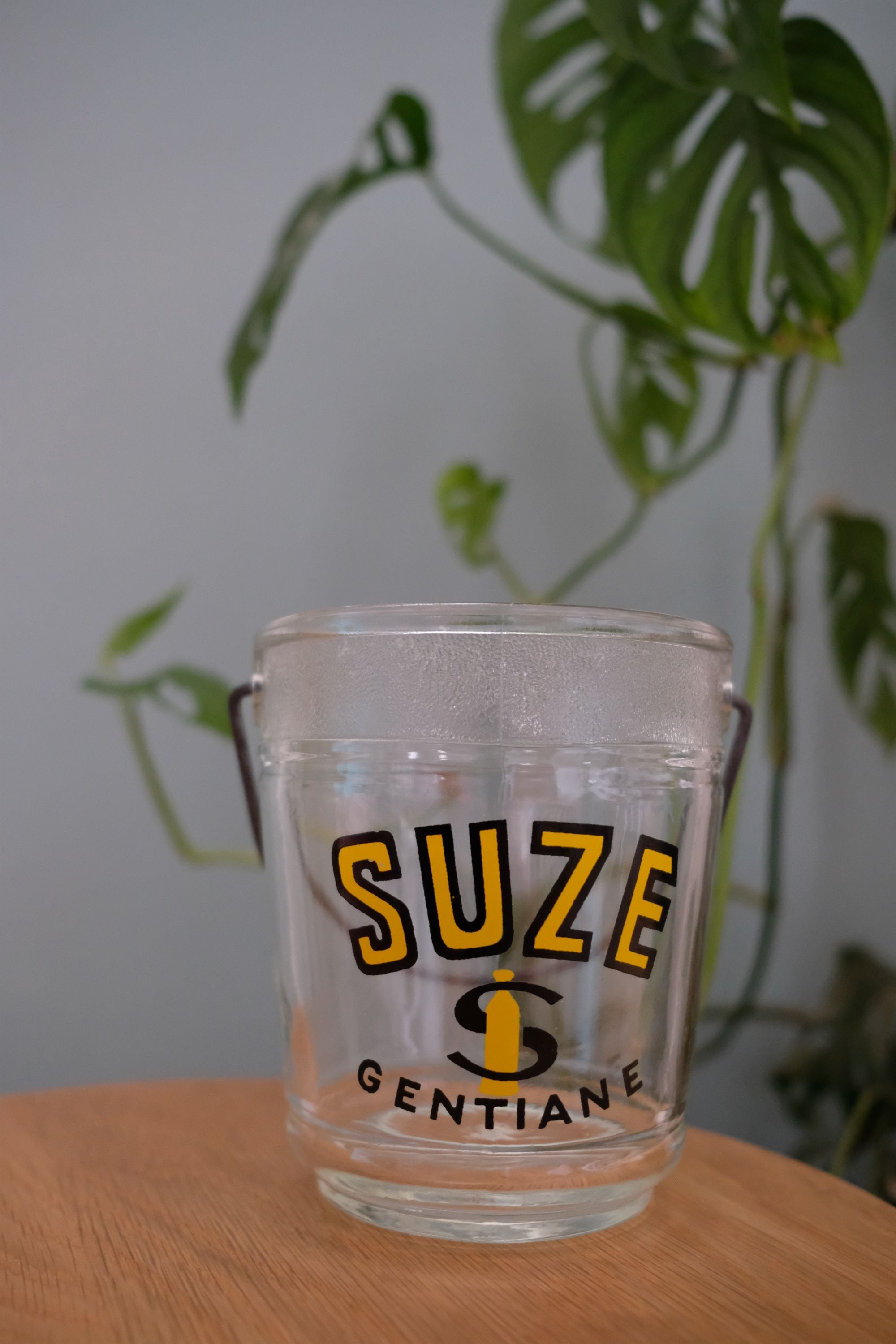Seau à Glaçons En Verre Suze - Vintage Années 1970 - Rare
