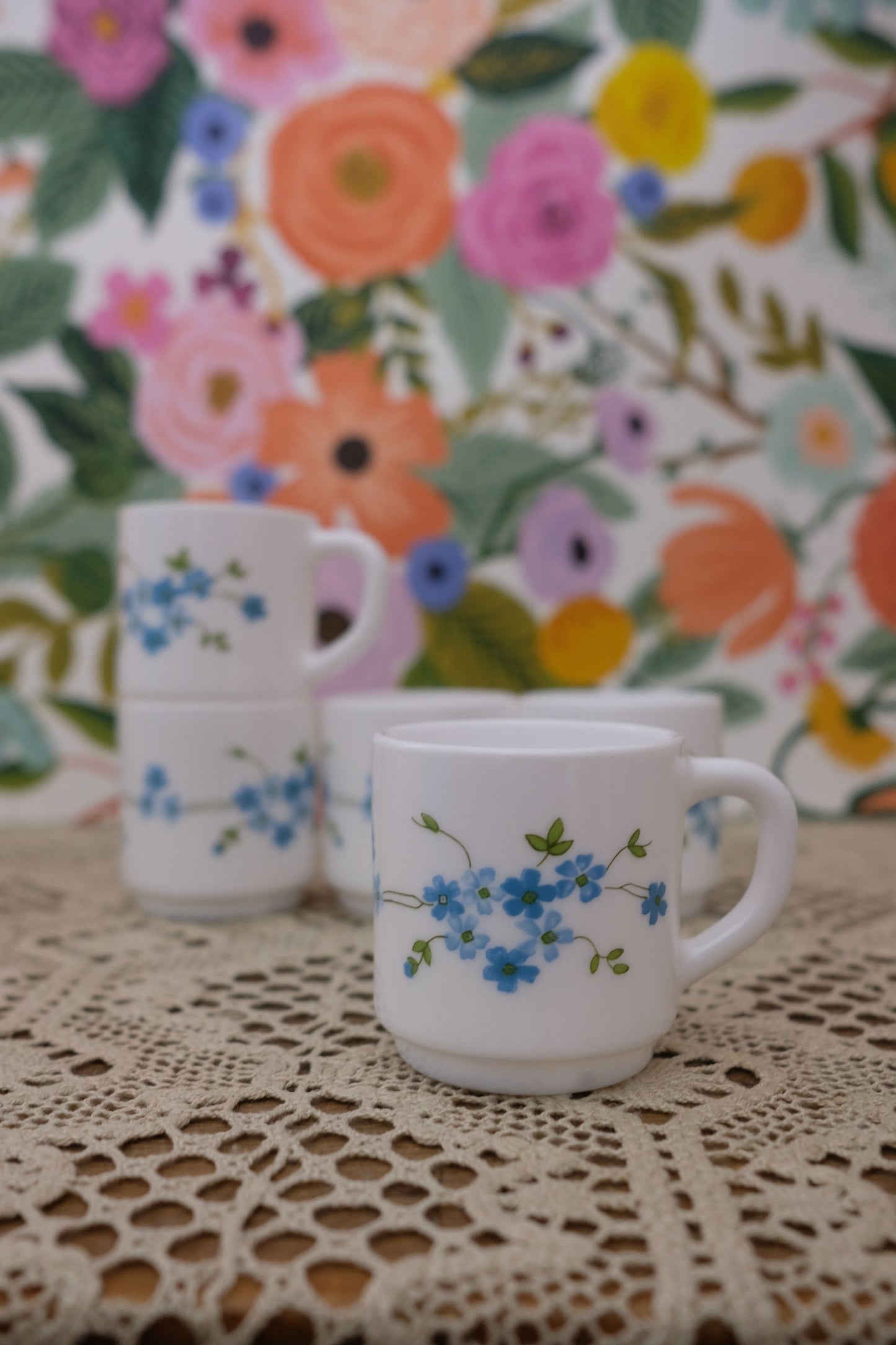Lot de 5 tasses Veronica en arcopal