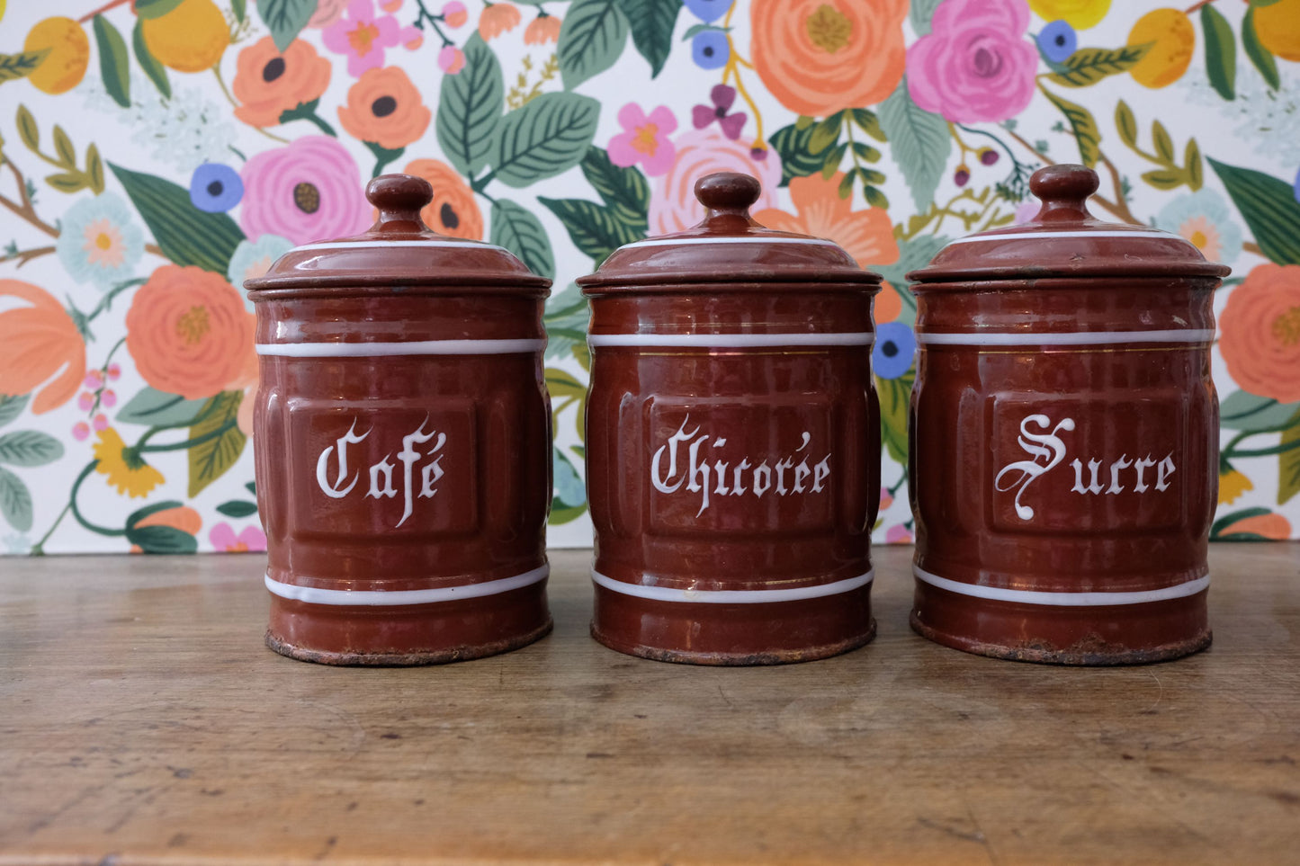 Ensemble de pots émaillés Luc et cie