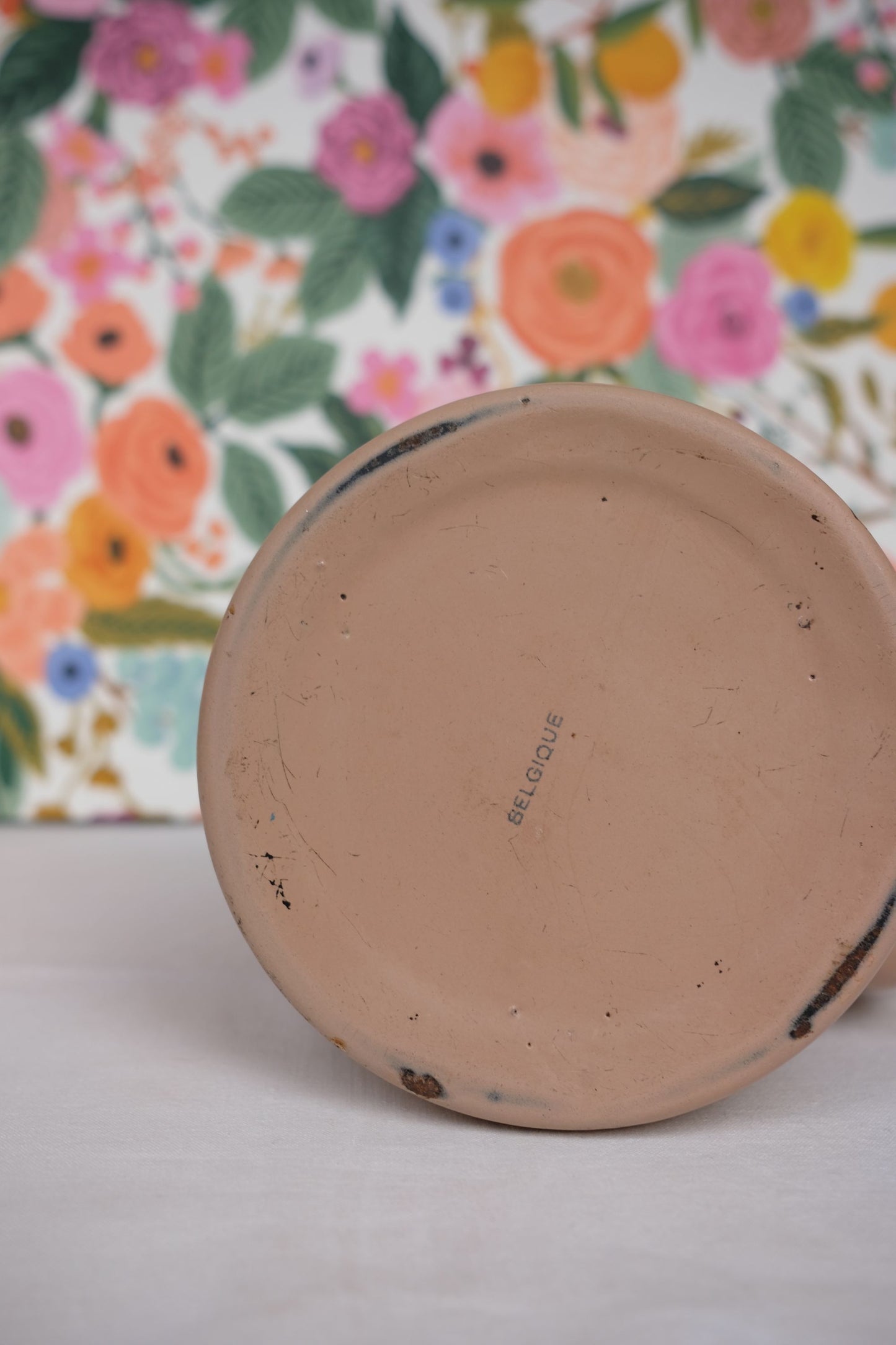 Cafetière en métal émaillée