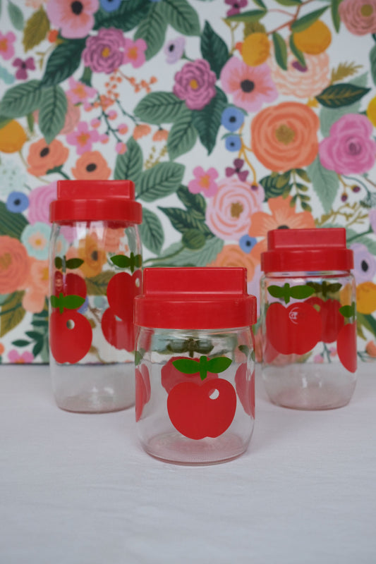 Bocal motif pommes