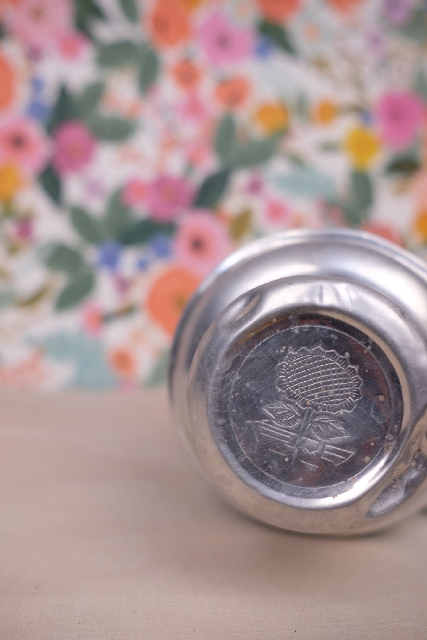 Thermos chinois à fleur