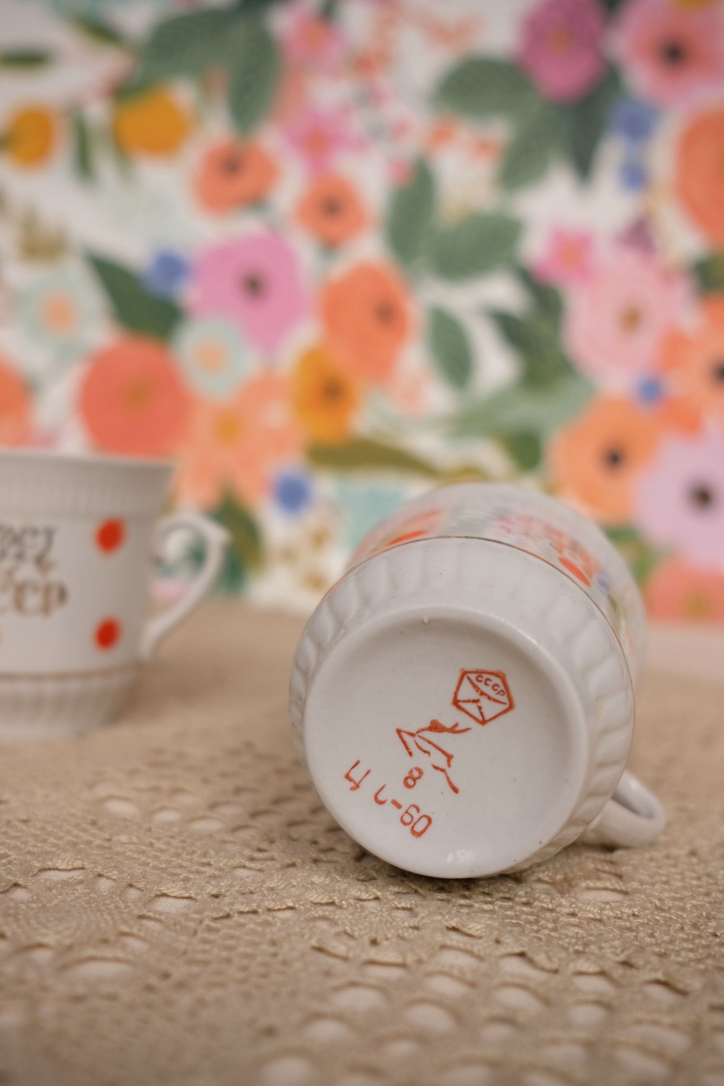 Tasses CCCP en porcelaine