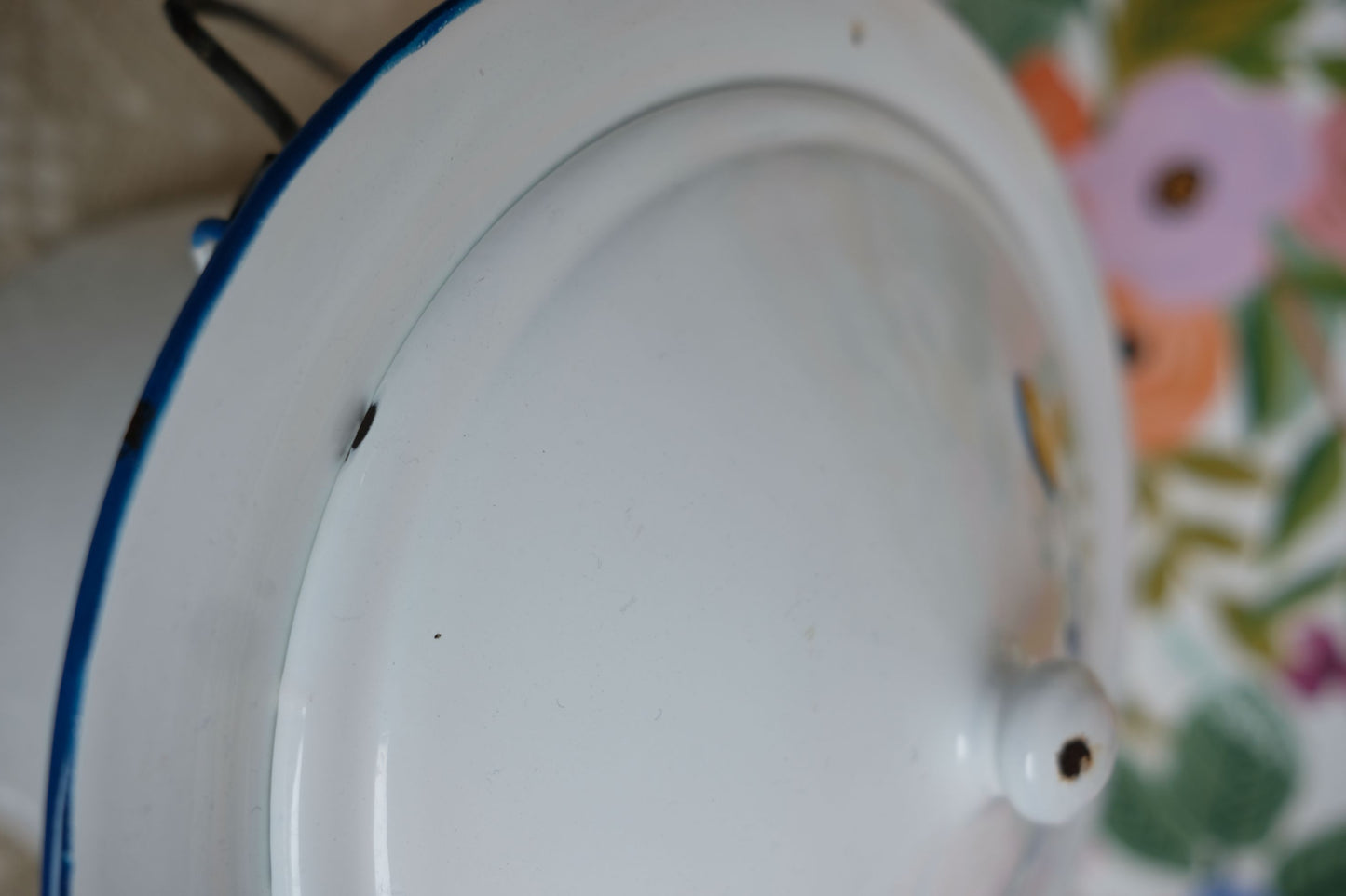 Seau à compost en tôle émaillée