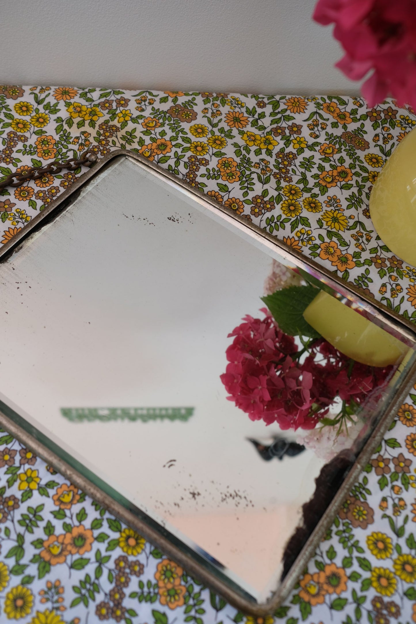 Miroir de barbier biseauté